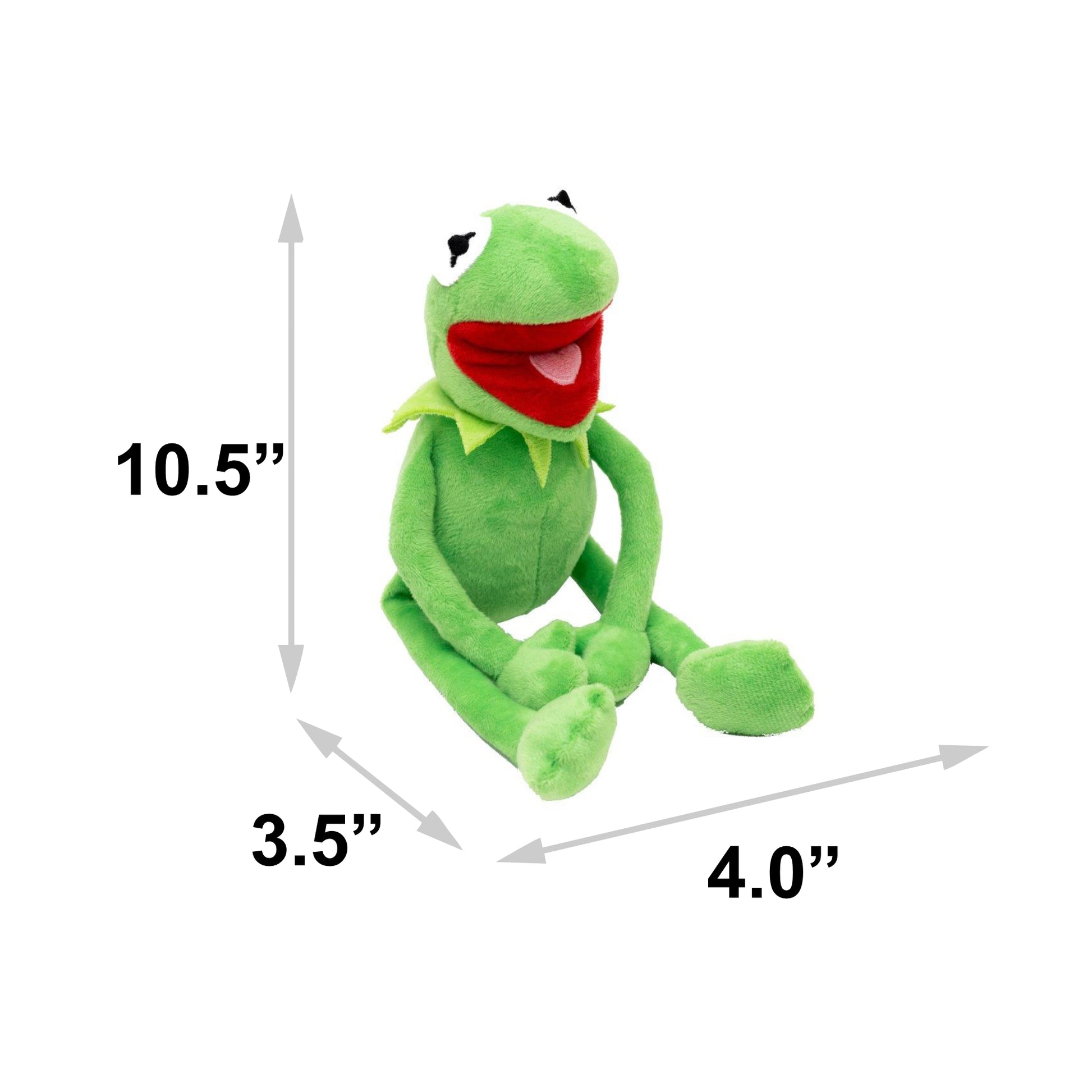 Dog Toy Squeaker Plush - The Muppets Kermit the Frog Full Body Pose Dog Toy Squeaky Plush Disney
