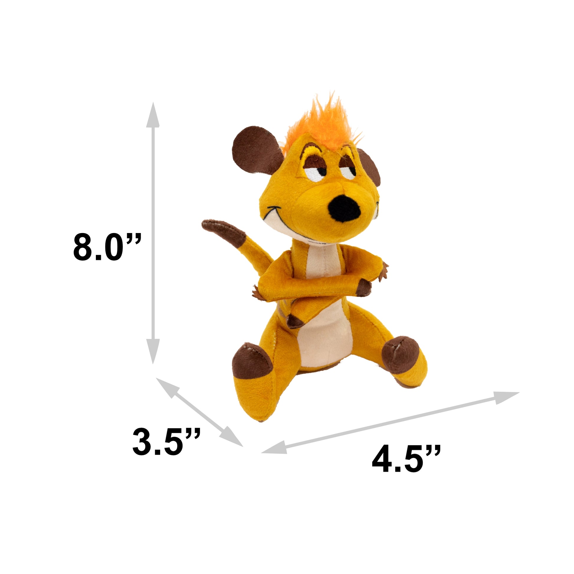 Dog Toy Squeaker Plush - Disney The Lion King Timon Full Body Pose Dog Toy Squeaky Plush Disney