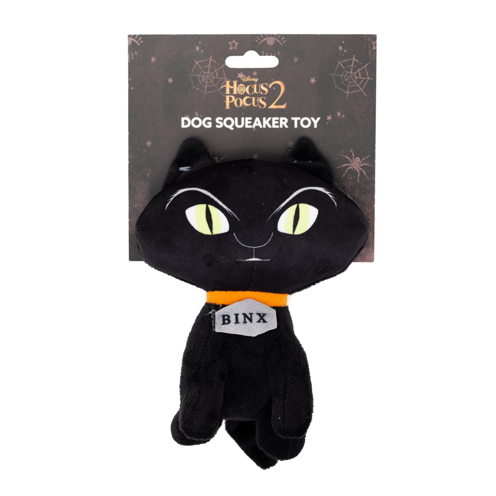 Dog Toy Squeaker Plush - Hocus Pocus Binx Cat Sitting Pose Dog Toy Squeaky Plush Disney