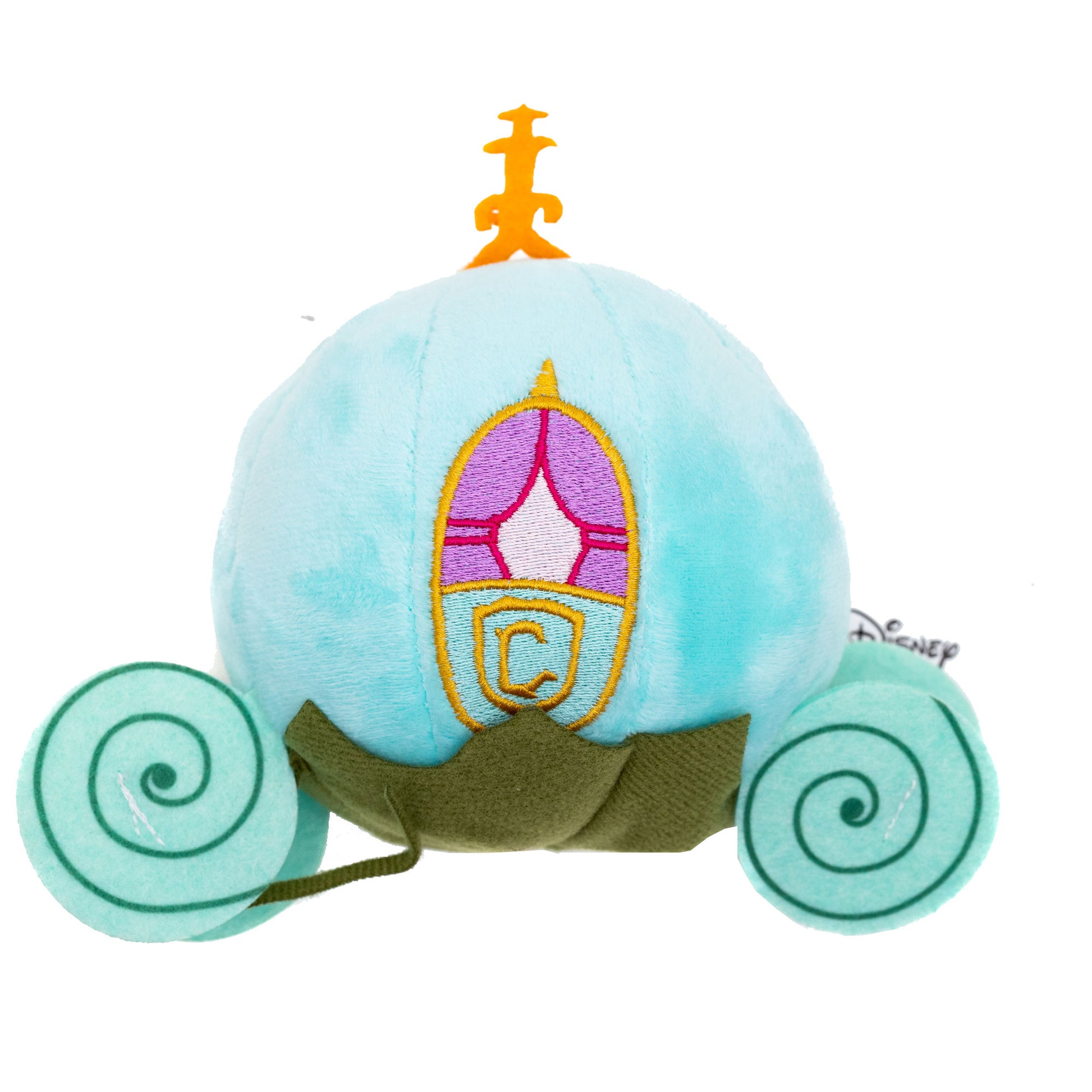 Dog Toy Squeaker Plush - Cinderella Pumpkin Carriage Light Blue Dog Toy Squeaky Plush Disney