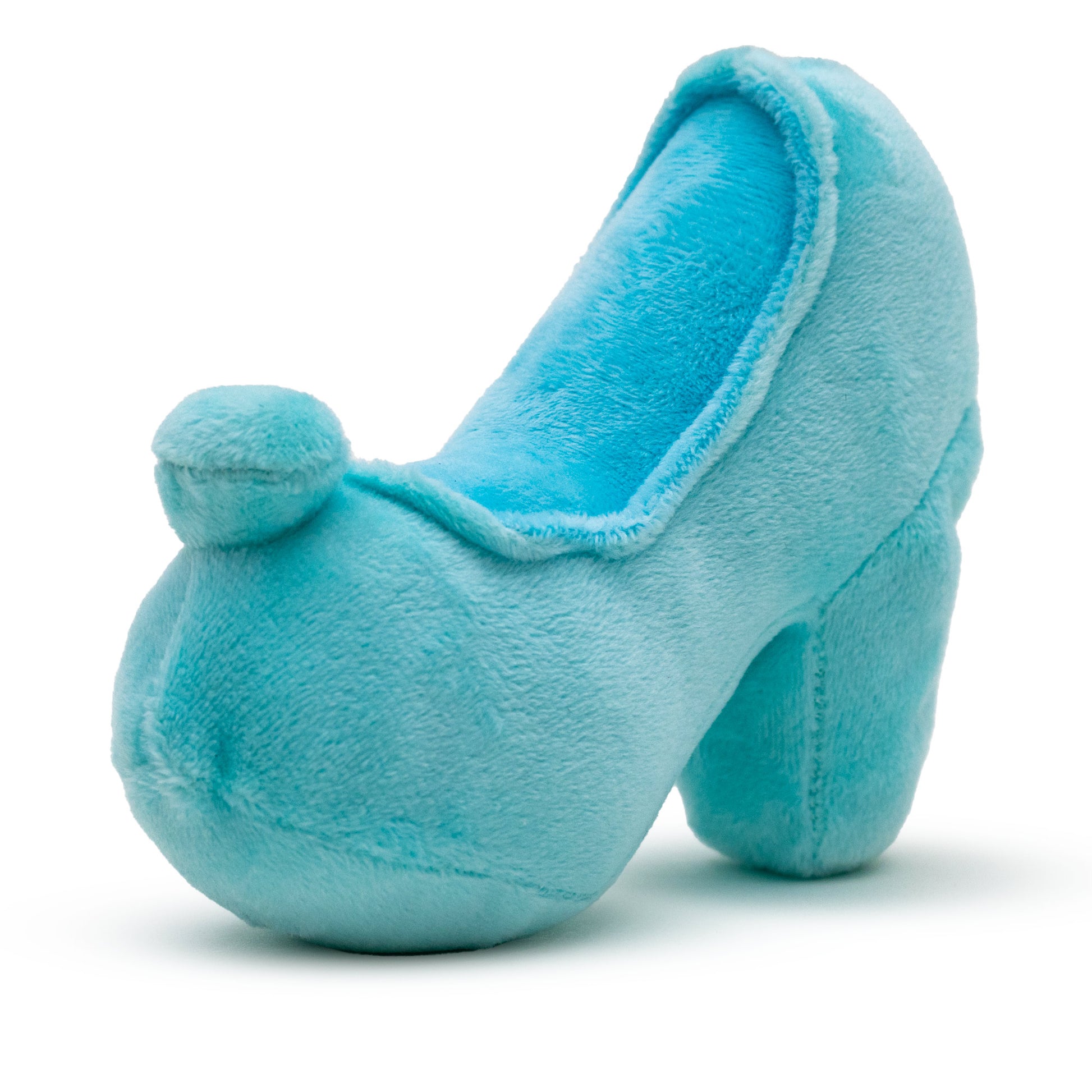 Dog Toy Squeaker Plush - Cinderella Slipper Replica Light Blue Dog Toy Squeaky Plush Disney