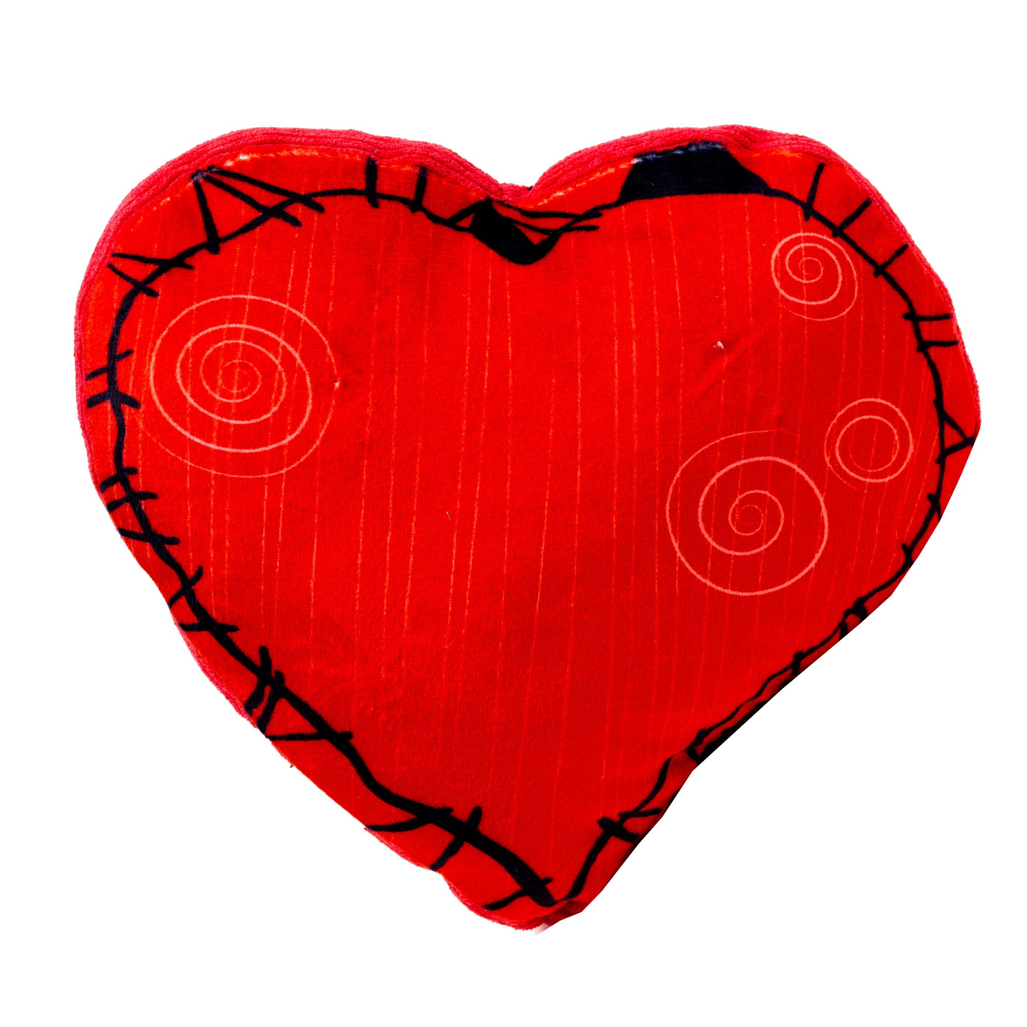 Dog Toy Squeaker Plush - The Nightmare Before Christmas Jack and Sally Heart Pose Dog Toy Squeaky Plush Disney