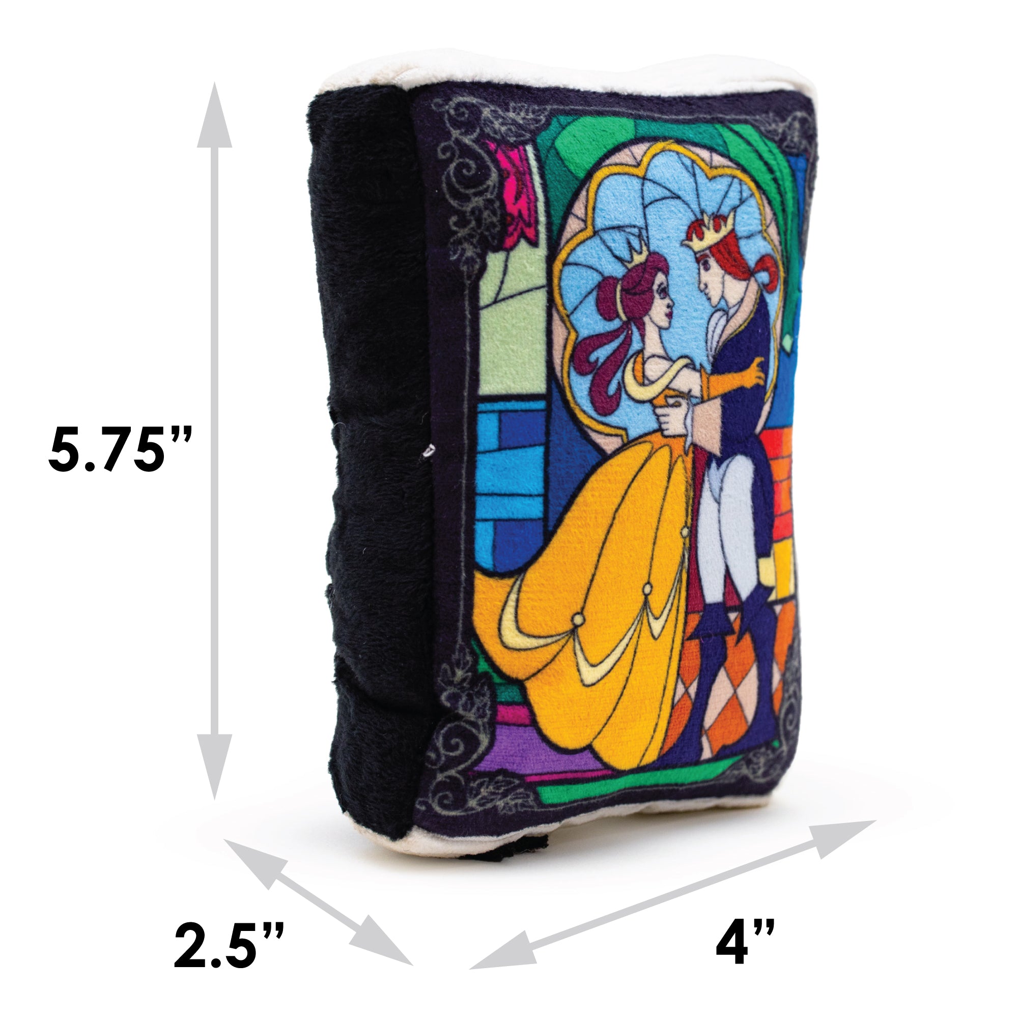 Dog Toy Squeaker Plush - Disney Beauty and the Beast Book Replica Dog Toy Squeaky Plush Disney