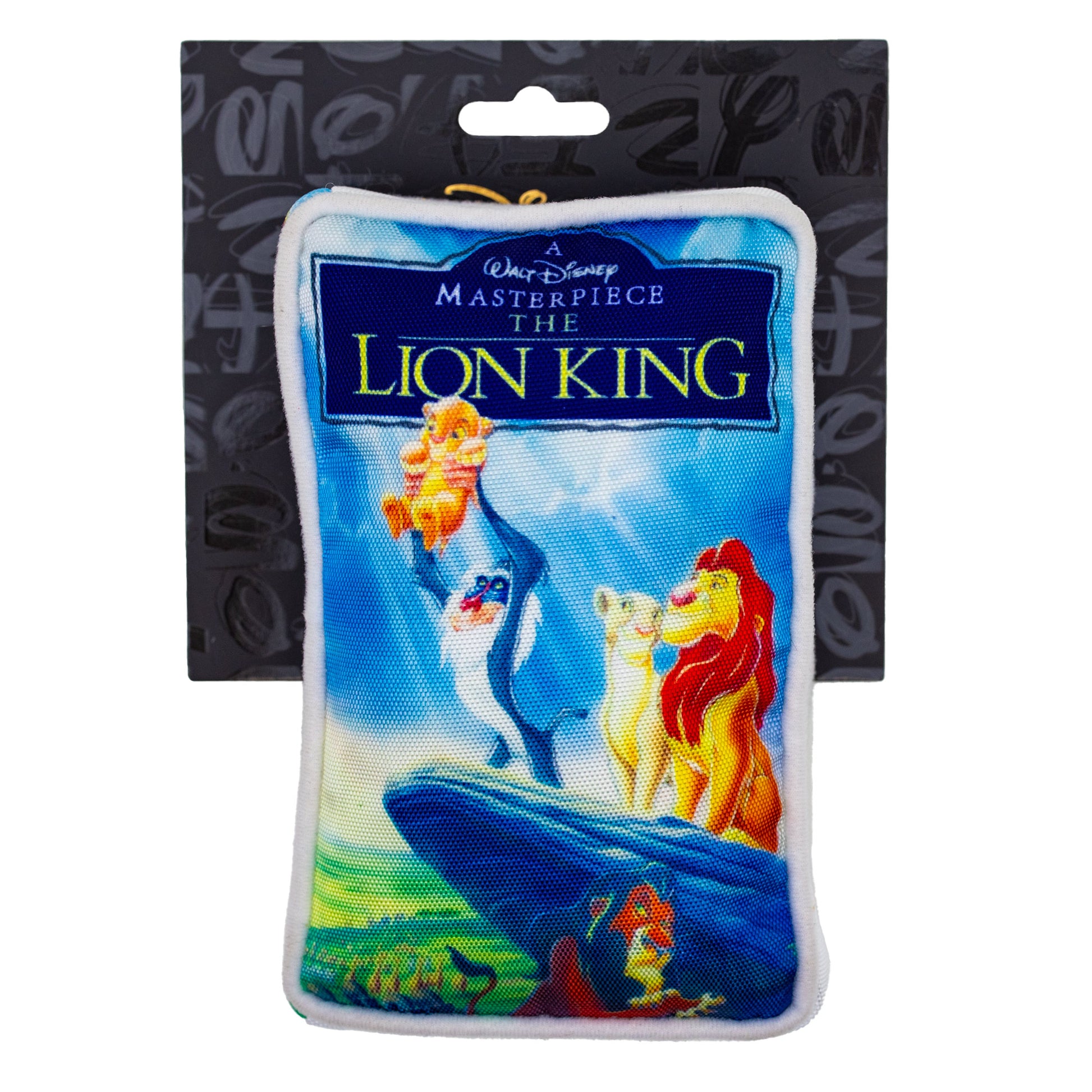 Dog Toy Squeaker Plush - Disney The Lion King VHS Tape Replica Dog Toy Squeaky Plush Disney