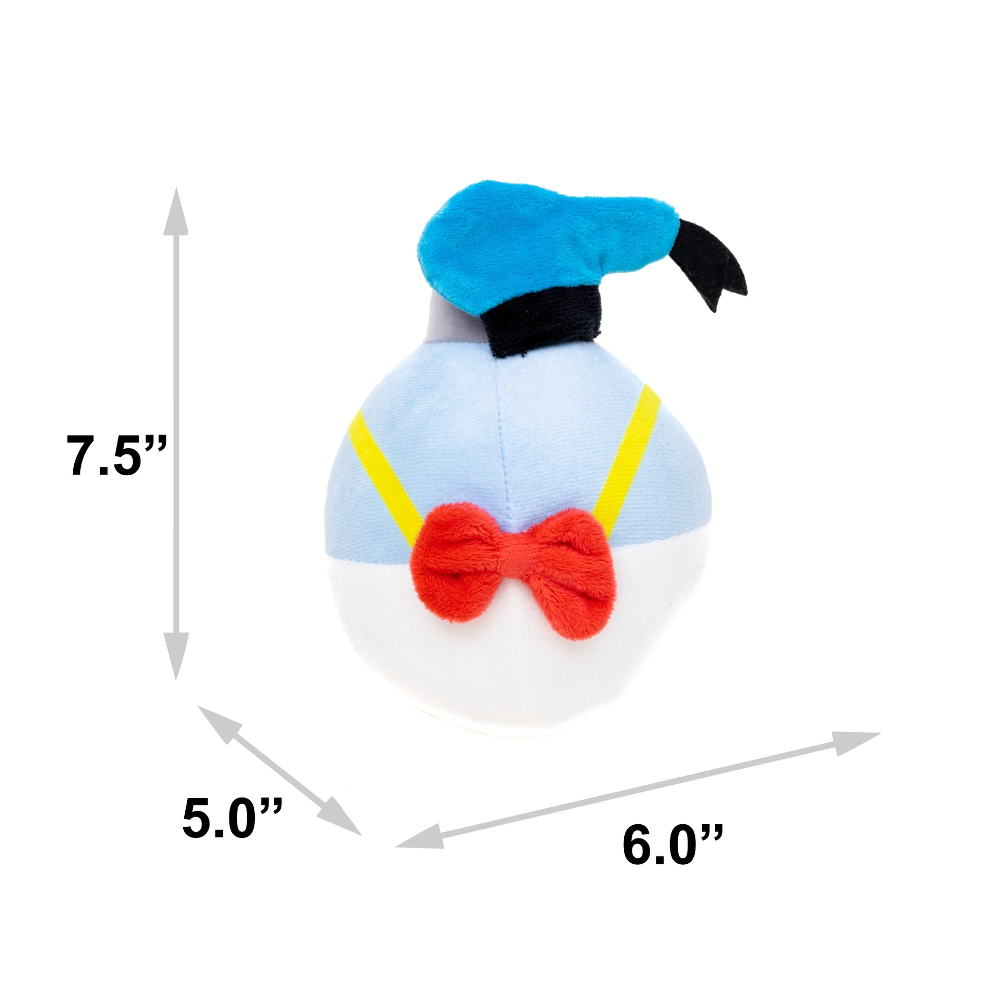 Dog Toy Squeaker Plush - Disney Donald Duck Christmas Ornament Replica Dog Toy Squeaky Plush Disney