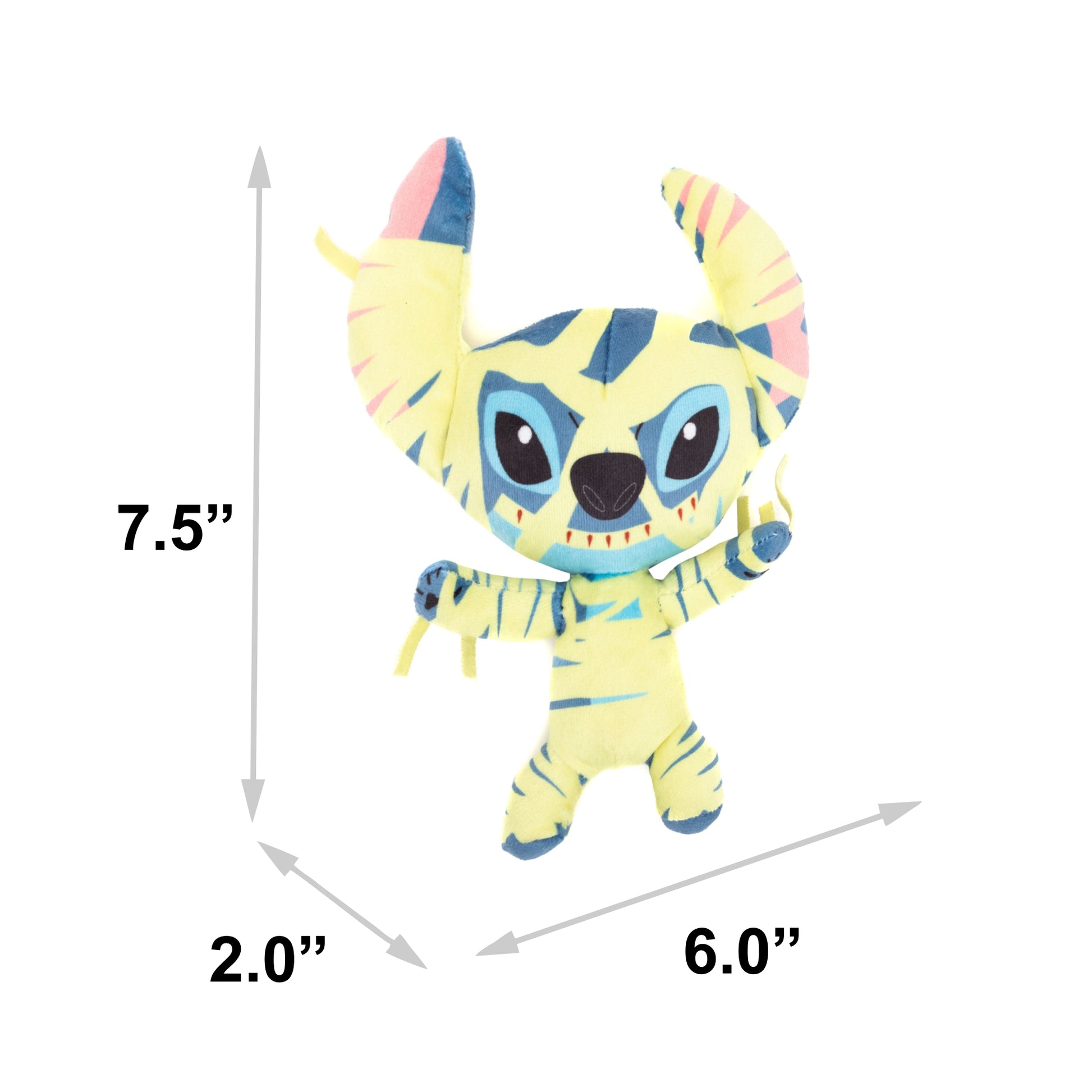 Dog Toy Squeaker Plush - Lilo & Stitch Halloween Mummy Stitch Full Body Pose Dog Toy Squeaky Plush Disney