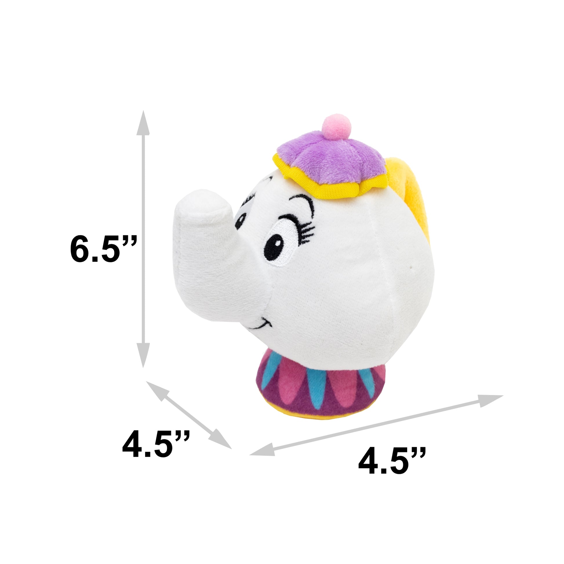Dog Toy Squeaker Plush - Beauty and the Beast Mrs. Potts Teapot Replica Dog Toy Squeaky Plush Disney