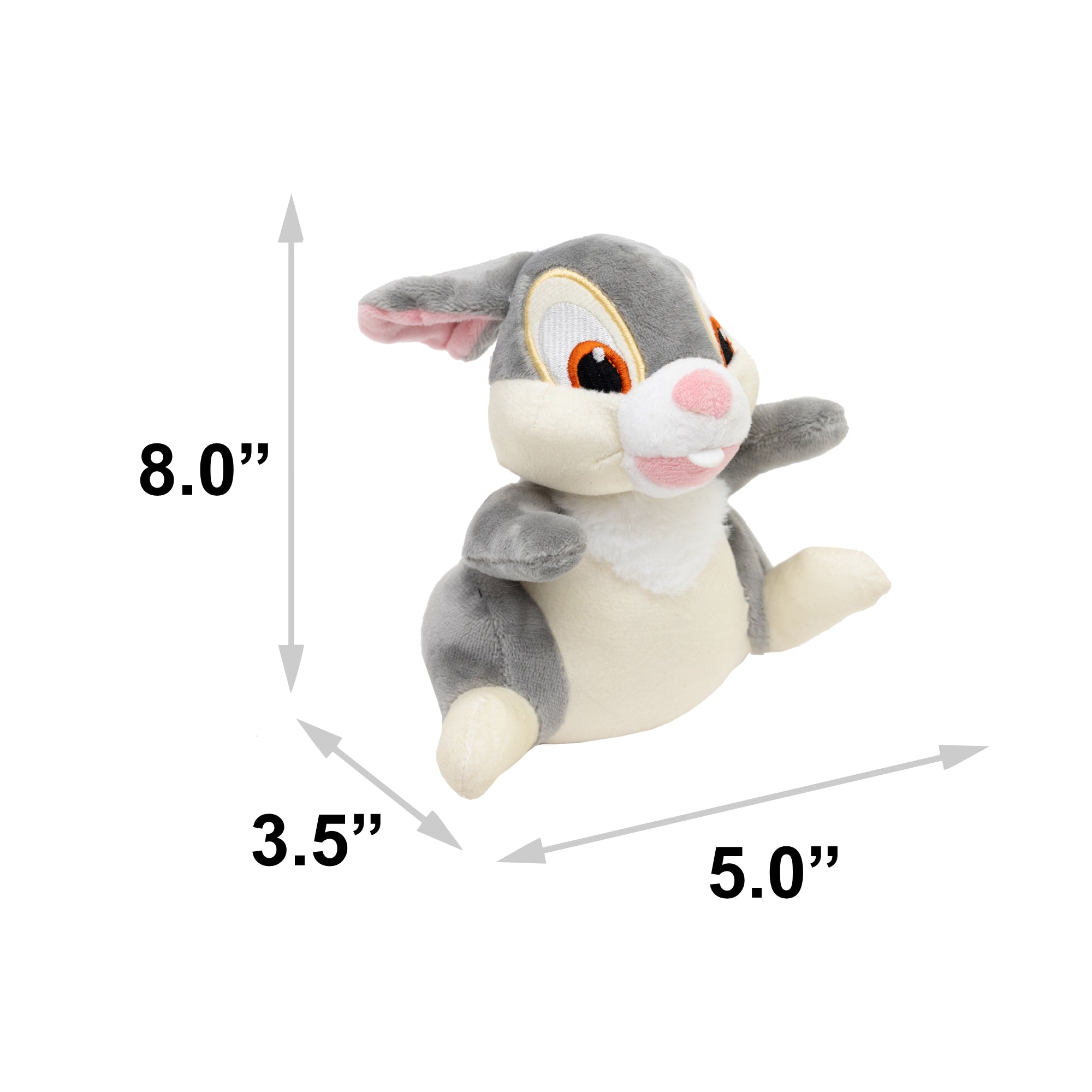 Dog Toy Squeaker Plush - Bambi Thumper Rabbit Full Body Pose Dog Toy Squeaky Plush Disney