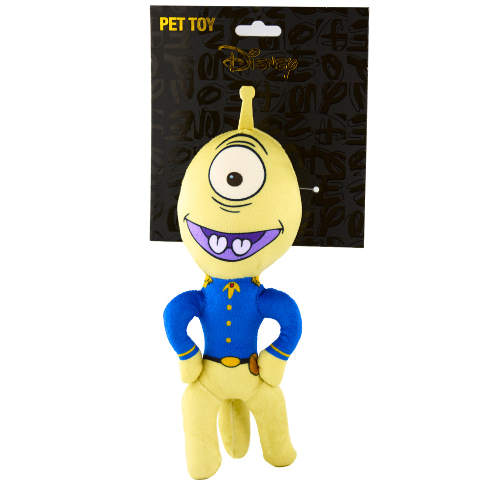 Dog Toy Squeaker Plush - Lilo and Stitch Pleakley Smiling Full Body Standing Pose Dog Toy Squeaky Plush Disney