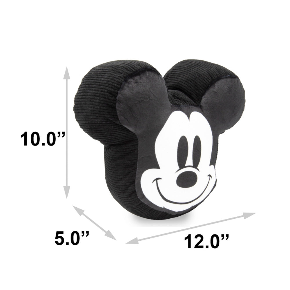 Dog Toy Squeaker Plush - Disney Mickey Mouse Smiling Face Black Dog Toy Squeaky Plush Disney