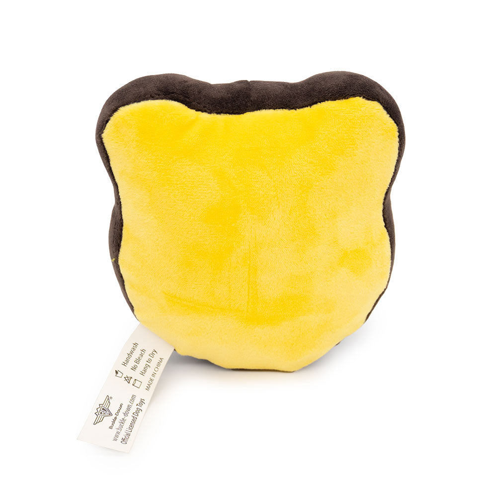 Dog Toy Squeaker Plush - Winnie the Pooh Smiling Face Yellow Dog Toy Squeaky Plush Disney