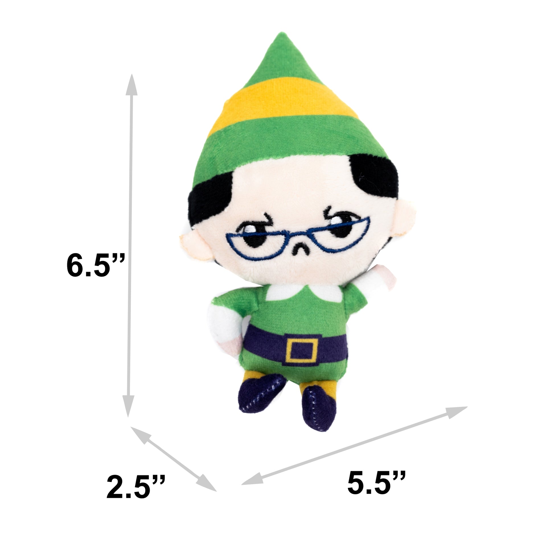 Dog Toy Squeaker Plush - Elf Chibi Papa Elf Full Body Pose Dog Toy Squeaky Plush Elf