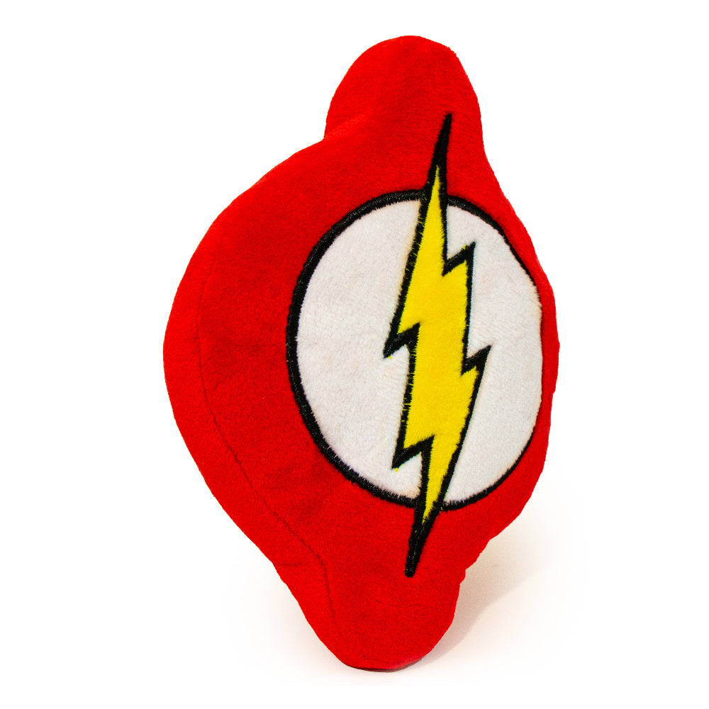 Dog Toy Squeaky Plush - Flash Icon Red White Yellow Dog Toy Squeaky Plush DC Comics