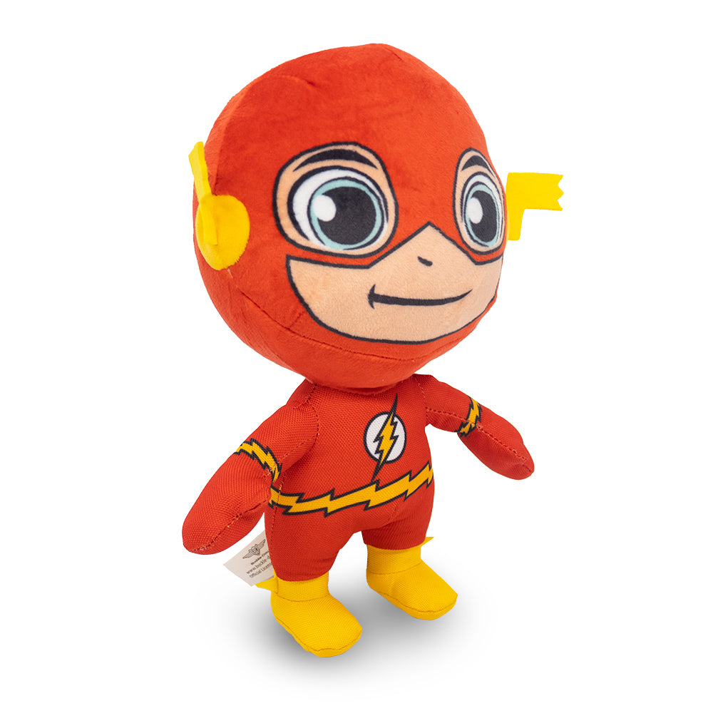 Dog Toy Squeaker Plush - DC Super Friends Collection Chibi Flash Full Body Standing Pose Dog Toy Squeaky Plush DC Comics