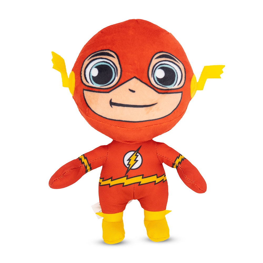 Dog Toy Squeaker Plush - DC Super Friends Collection Chibi Flash Full Body Standing Pose Dog Toy Squeaky Plush DC Comics