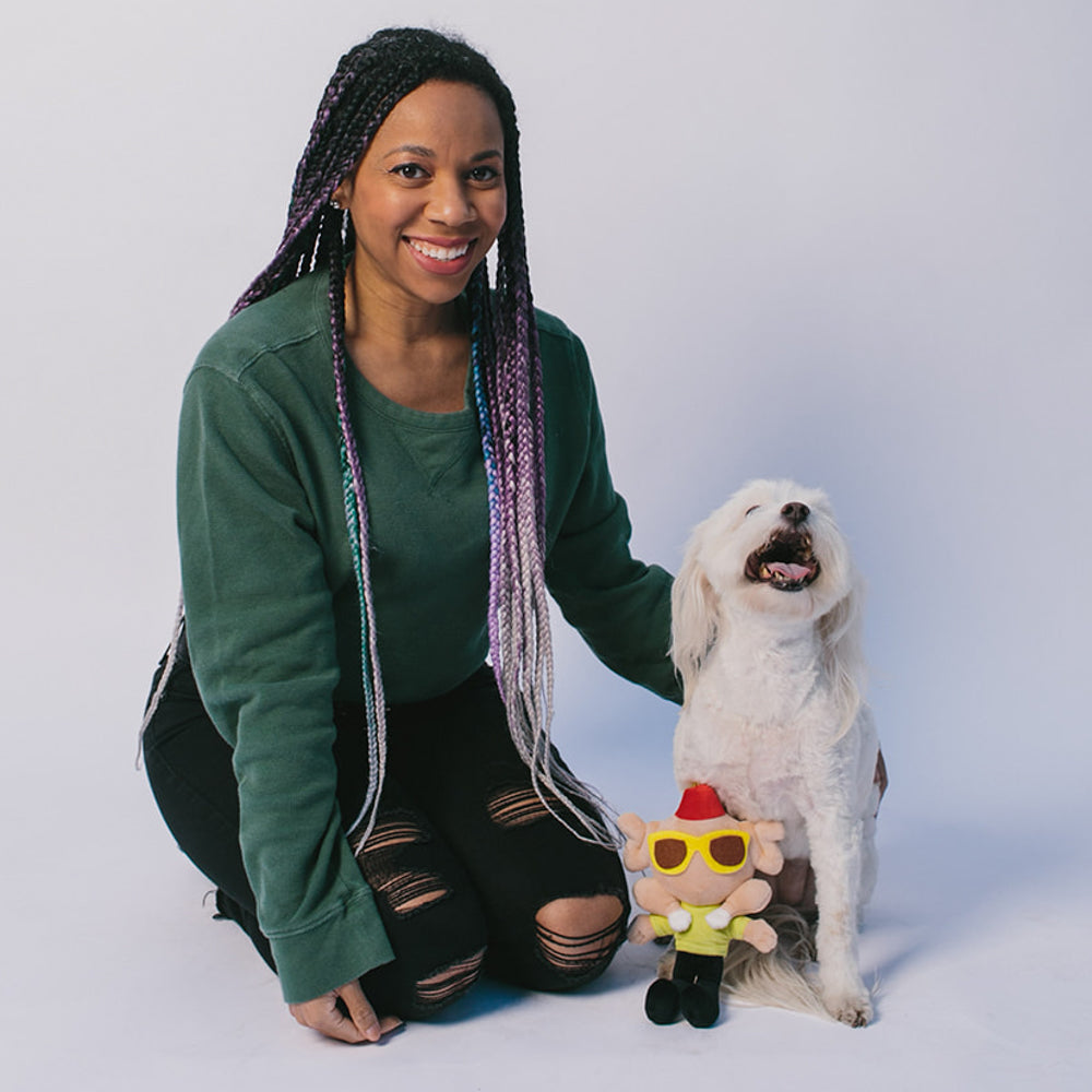 Dog Toy Squeaker Plush - Friends Monica's Turkey Head Pose Dog Toy Squeaky Plush Friends