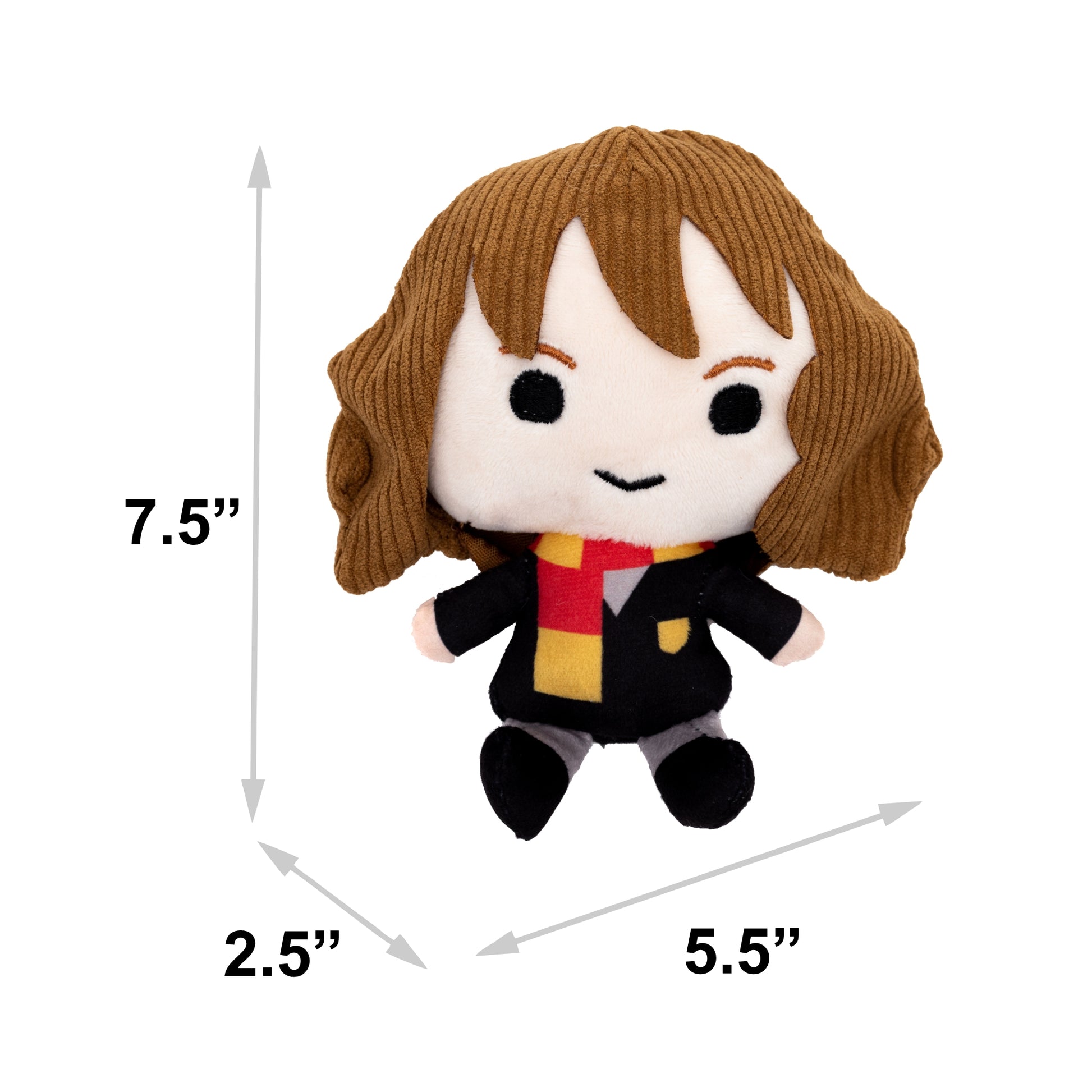 Dog Toy Squeaker Plush - Harry Potter Hermione Granger Standing Charm Full Body Pose Dog Toy Squeaky Plush The Wizarding World of Harry Potter