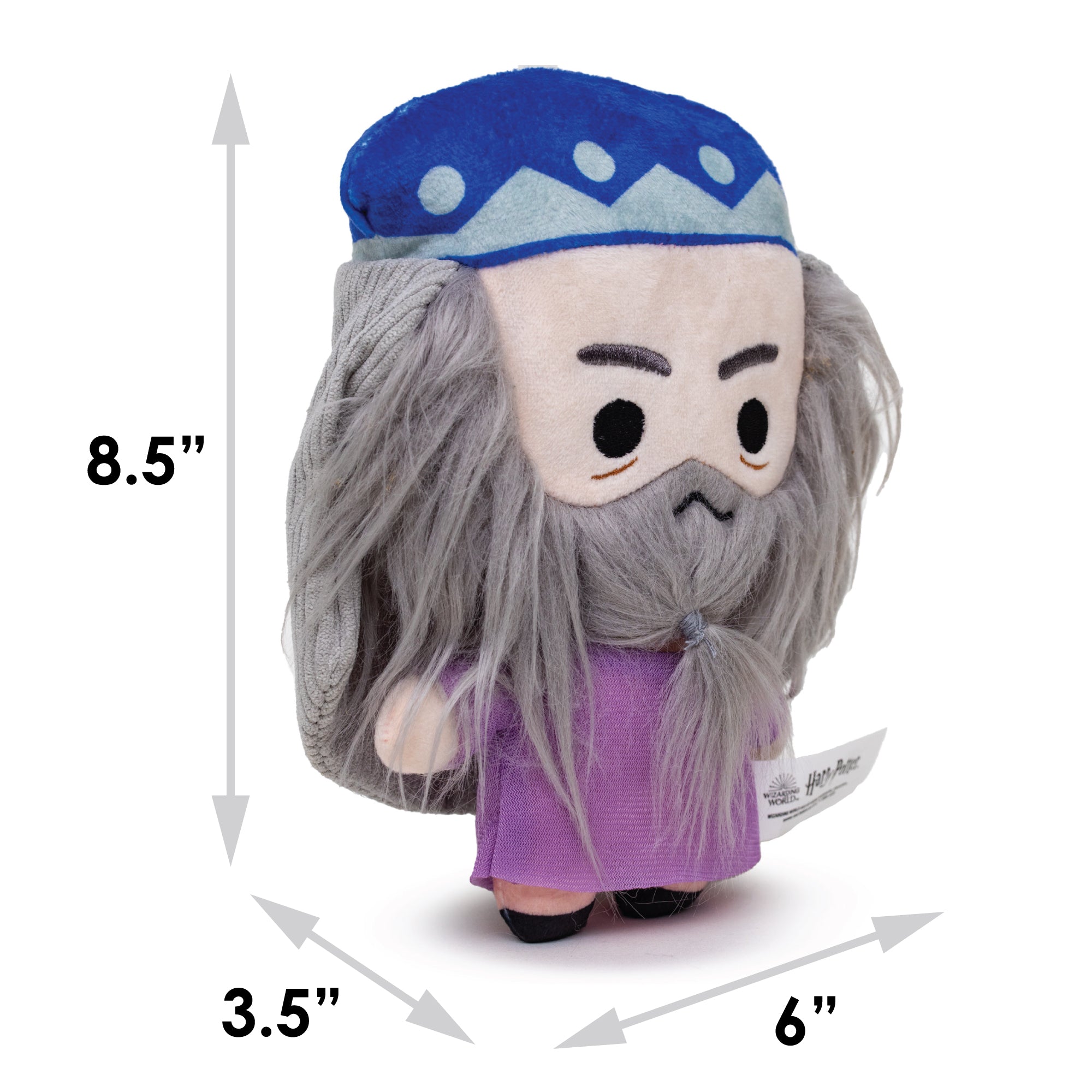 Dog Toy Squeaker Plush - Harry Potter Dumbledore Standing Charm Full Body Pose Dog Toy Squeaky Plush Harry Potter