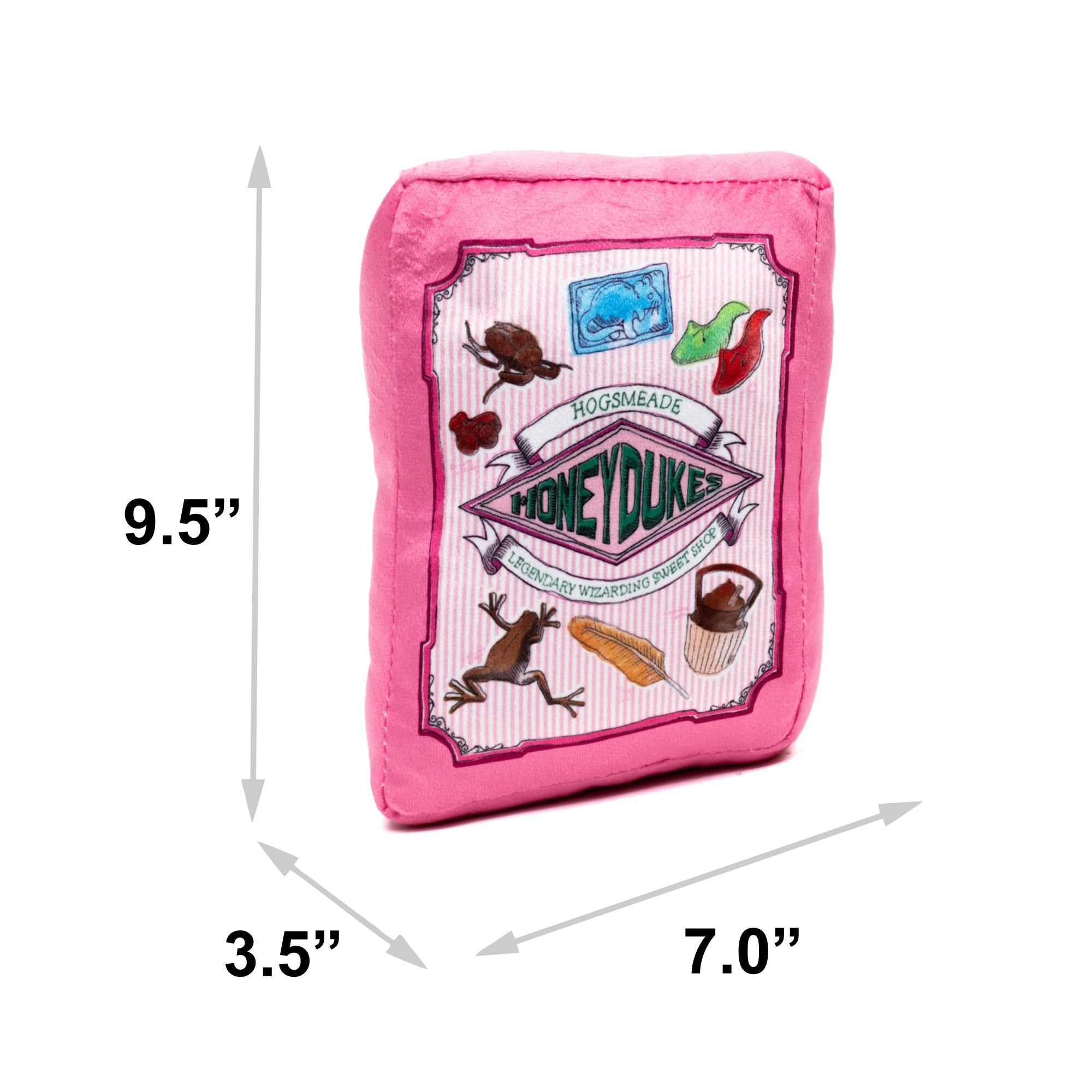 Dog Toy Squeaker Plush - Harry Potter Honeydukes Sweet Shop Candy Box Replica Dog Toy Squeaky Plush Harry Potter