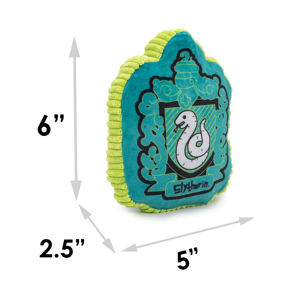 Dog Toy Squeaker Plush - Harry Potter Slytherin Snake Charm Crest Blues Dog Toy Squeaky Plush Harry Potter