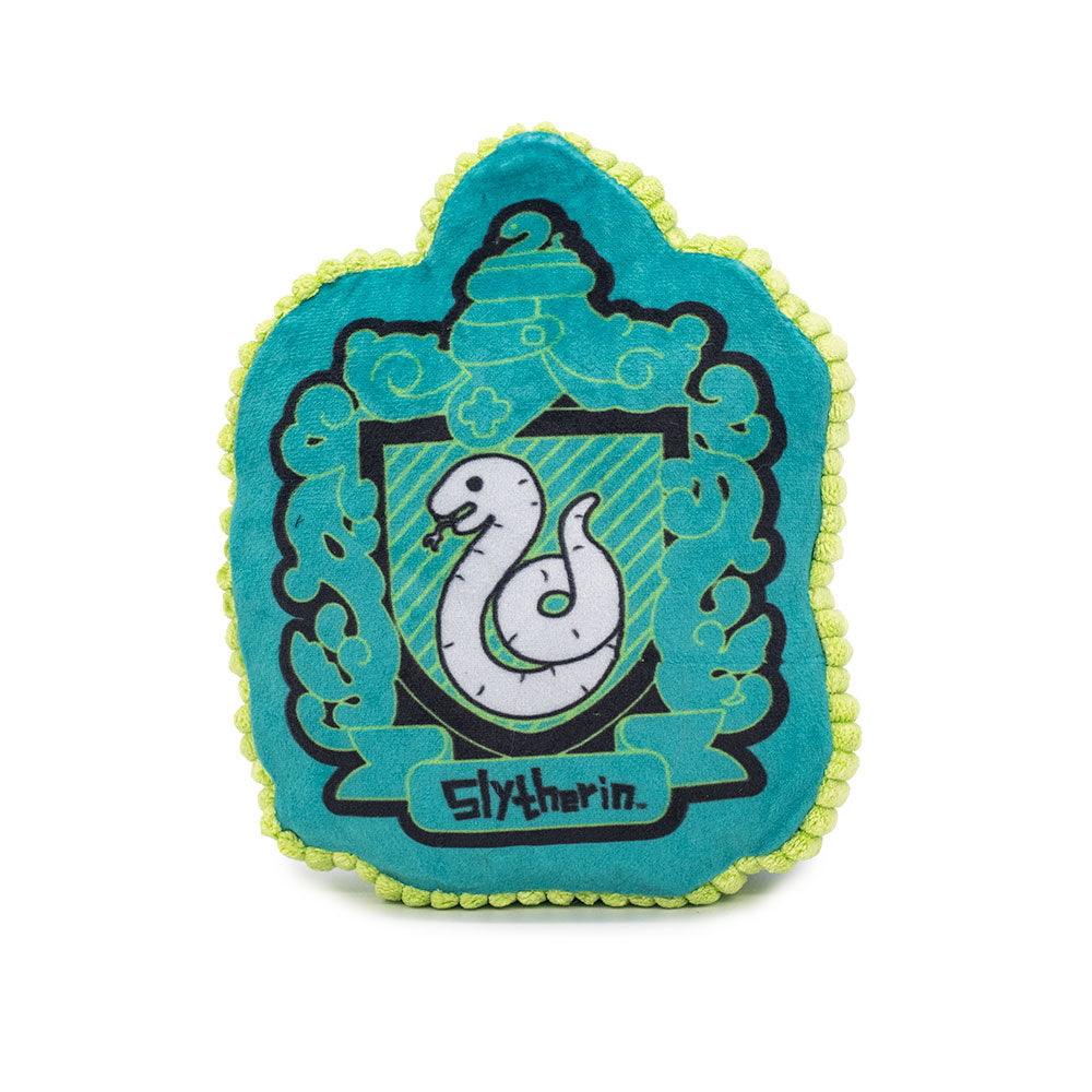 Dog Toy Squeaker Plush - Harry Potter Slytherin Snake Charm Crest Blues Dog Toy Squeaky Plush The Wizarding World of Harry Potter