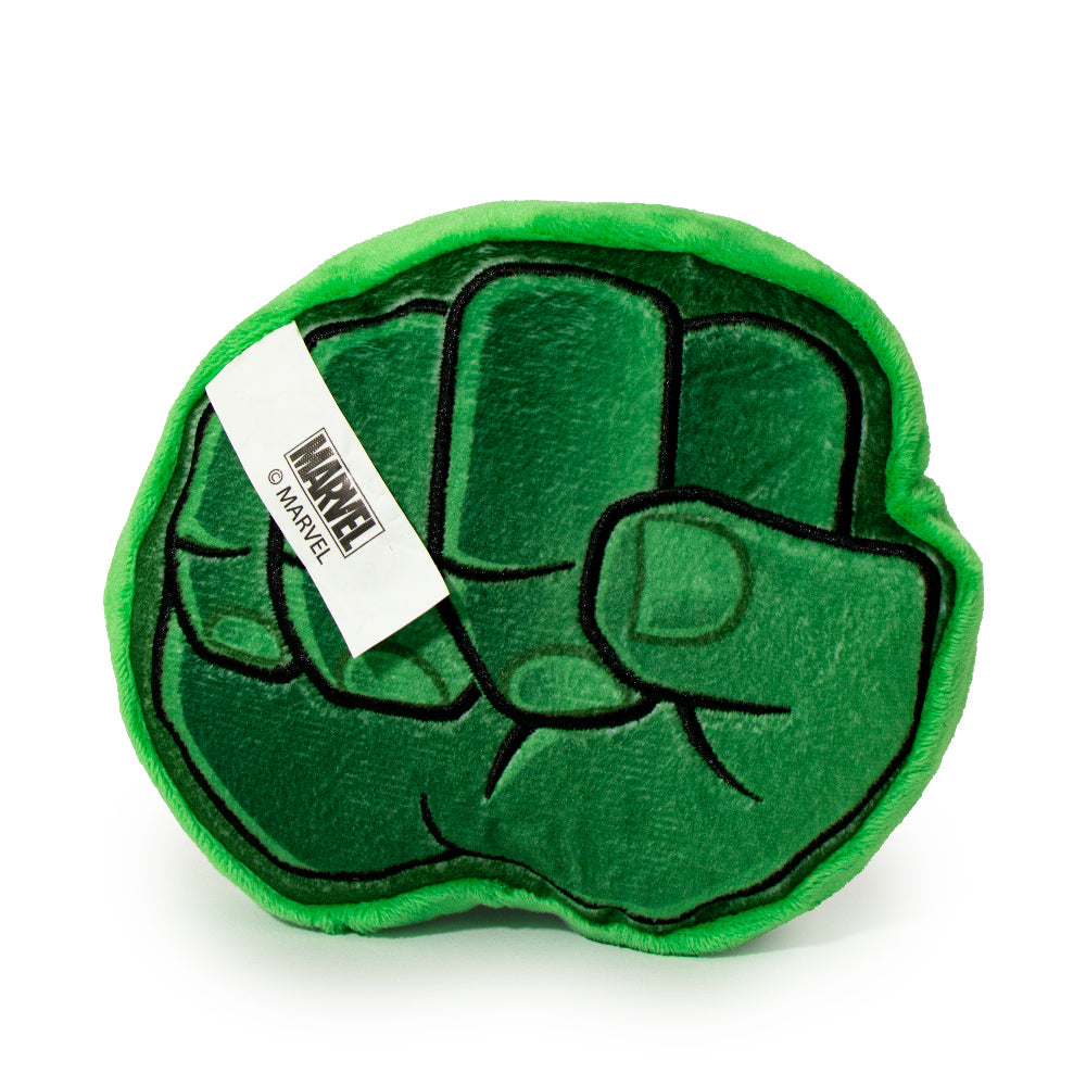 Dog Toy Plush - 6-INCH - Hulk Fist Greens Dog Toy Squeaky Plush Marvel Comics