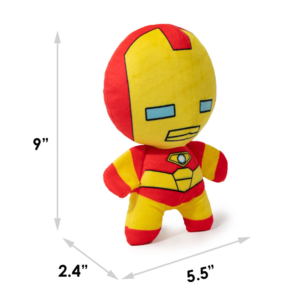 Dog Toy Squeaky Plush - Kawaii Iron Man Standing Pose Dog Toy Squeaky Plush Marvel Comics