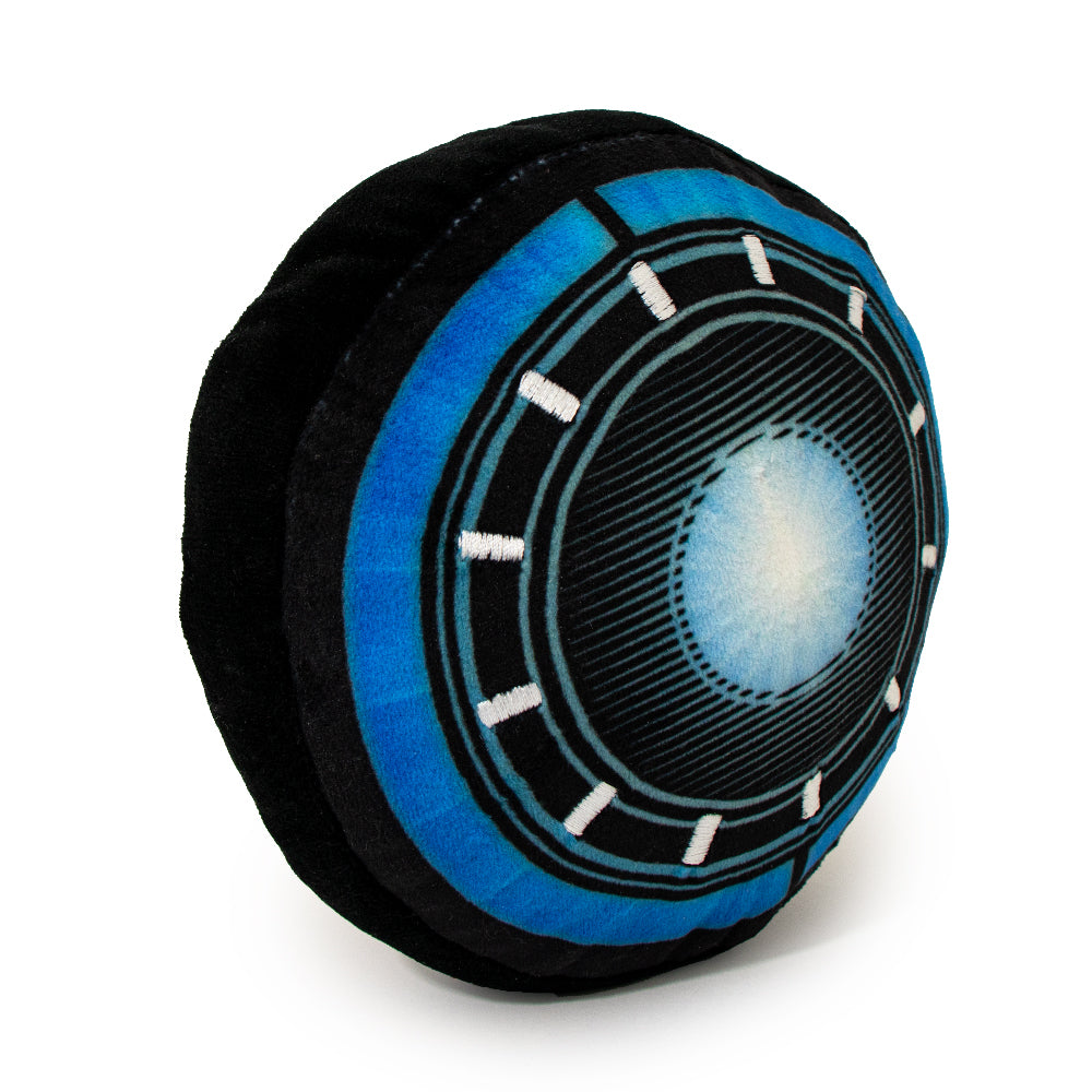 Dog Toy Plush - 6-INCH - Iron Man Arc Reactor Black Blues Dog Toy Squeaky Plush Marvel Comics