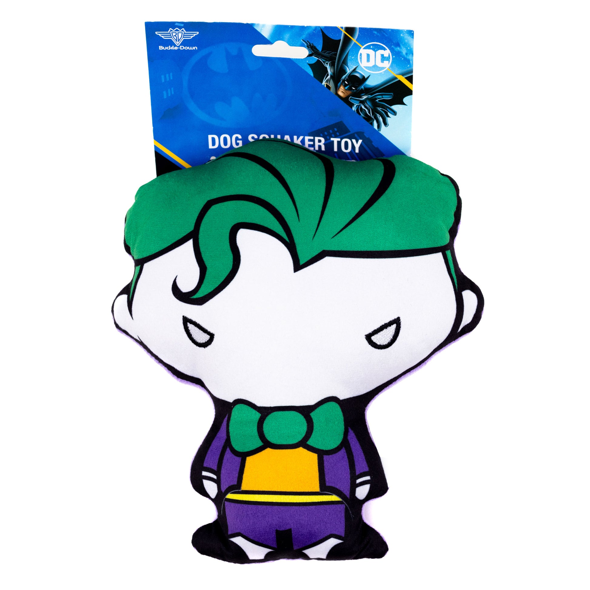 Dog Toy Squeaker Plush - DC Comics Chibi Joker Standing Pose Dog Toy Squeaky Plush DC Comics