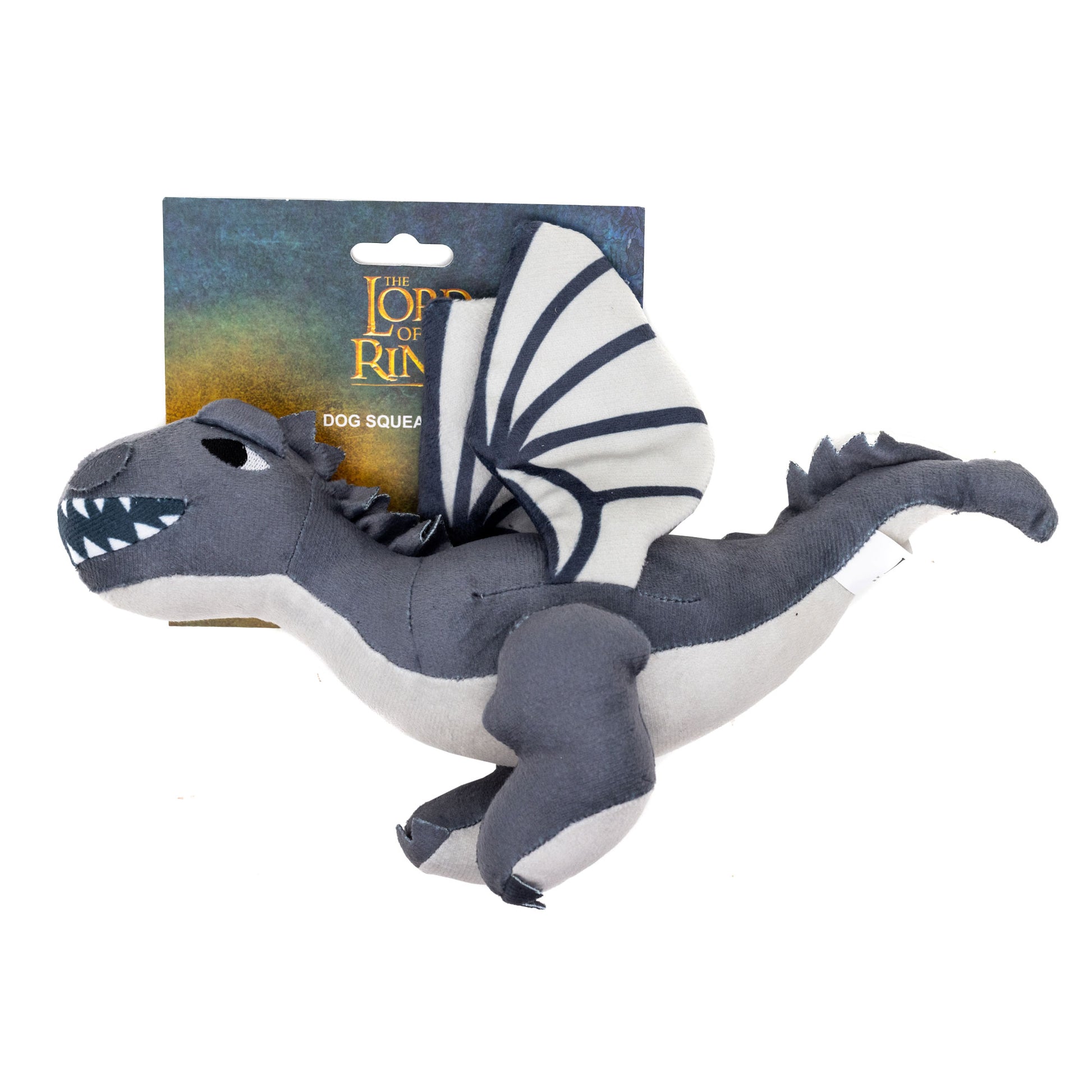 Dog Toy Squeaker Plush - The Lord of the Rings Smaug Dragon Full Body Pose Dog Toy Squeaky Plush The Lord of the Rings