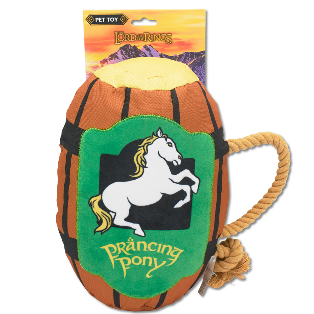 Dog Toy Squeaker Plush - Lord of the Rings PRANCING PONY Pint Mug Dog Toy Squeaky Plush The Lord of the Rings