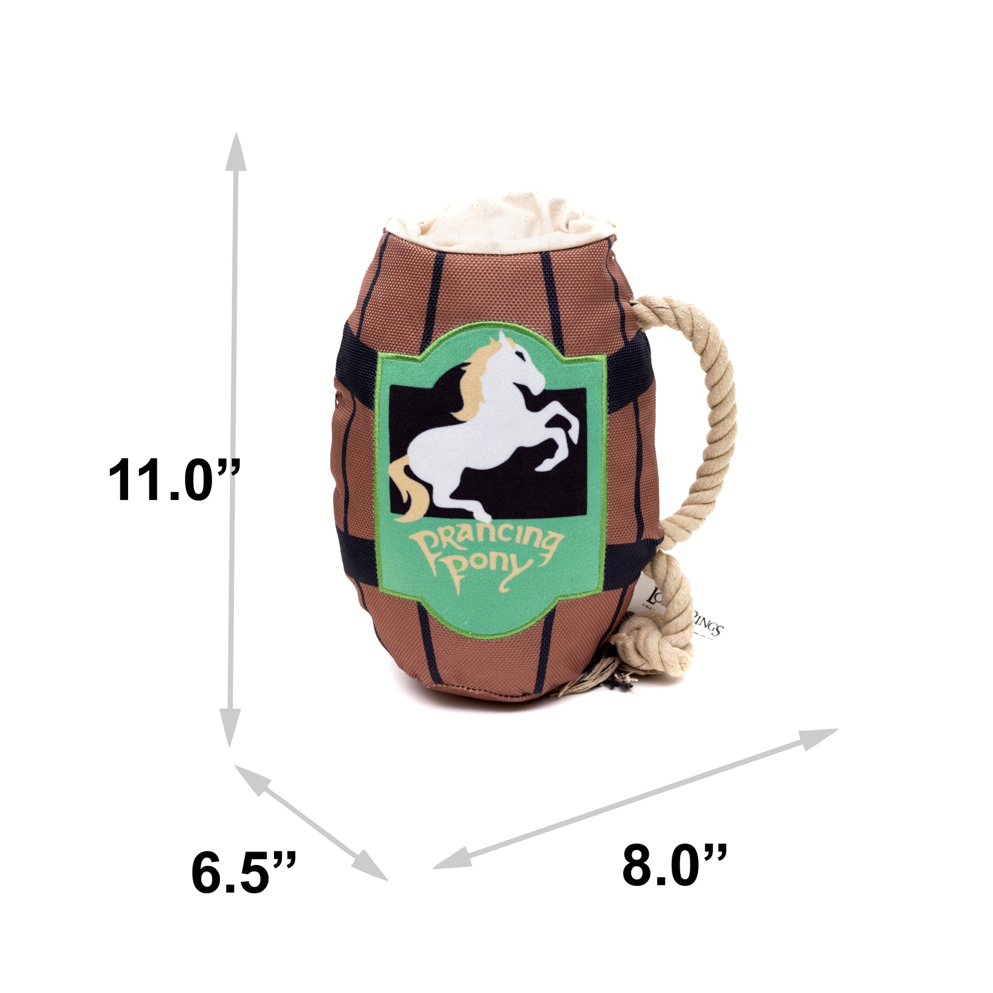 Dog Toy Squeaker Plush - Lord of the Rings PRANCING PONY Pint Mug Dog Toy Squeaky Plush The Lord of the Rings