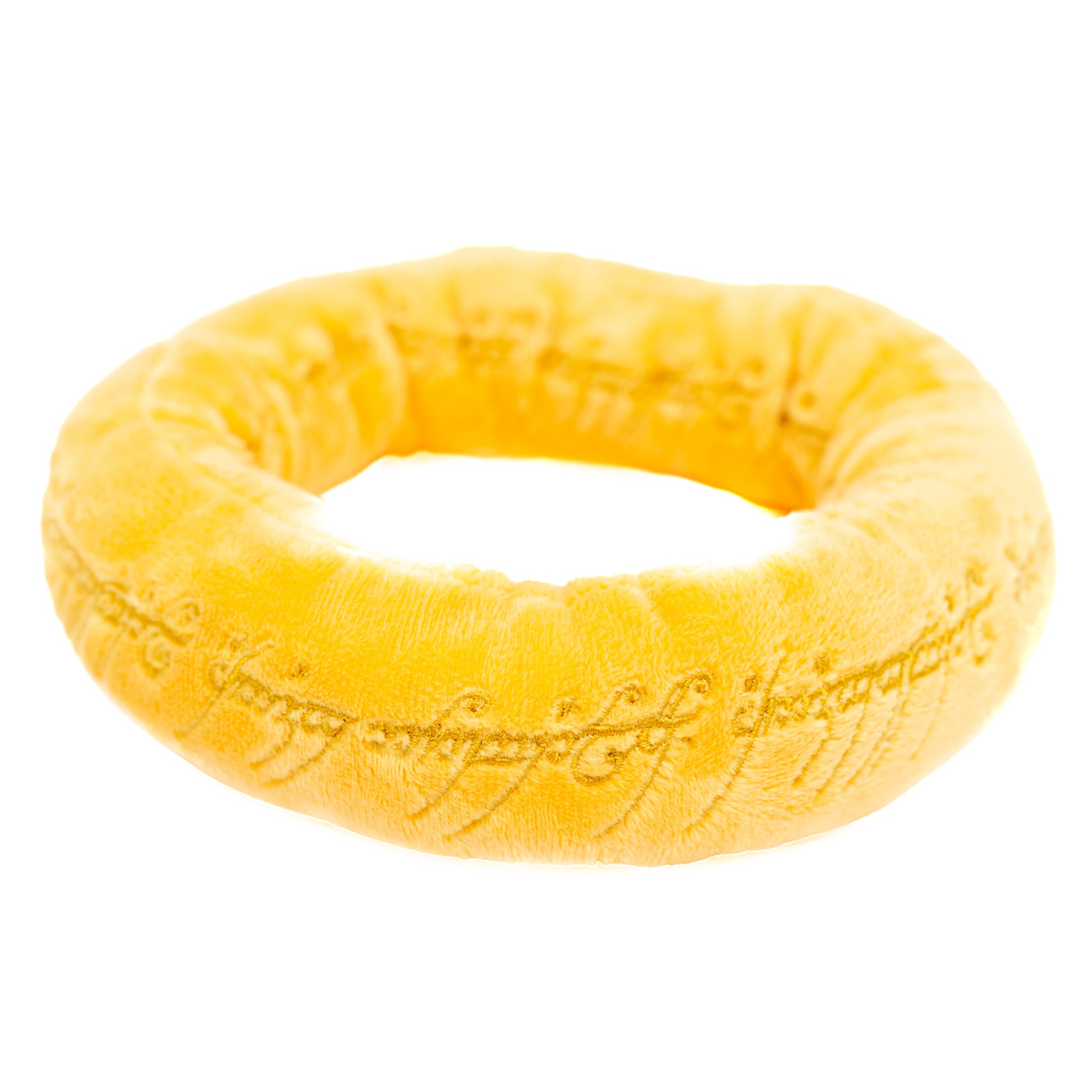 Dog Toy Squeaker Plush - The Lord of the Rings One Ring Golden Yellow Dog Toy Squeaky Plush The Lord of the Rings