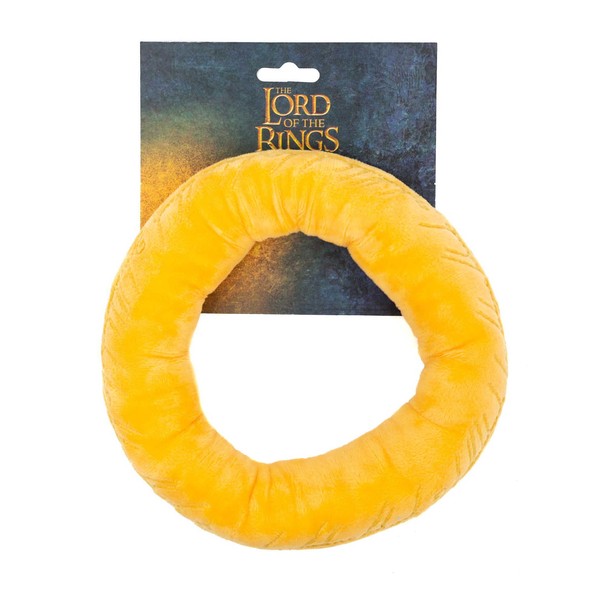 Dog Toy Squeaker Plush - The Lord of the Rings One Ring Golden Yellow Dog Toy Squeaky Plush The Lord of the Rings