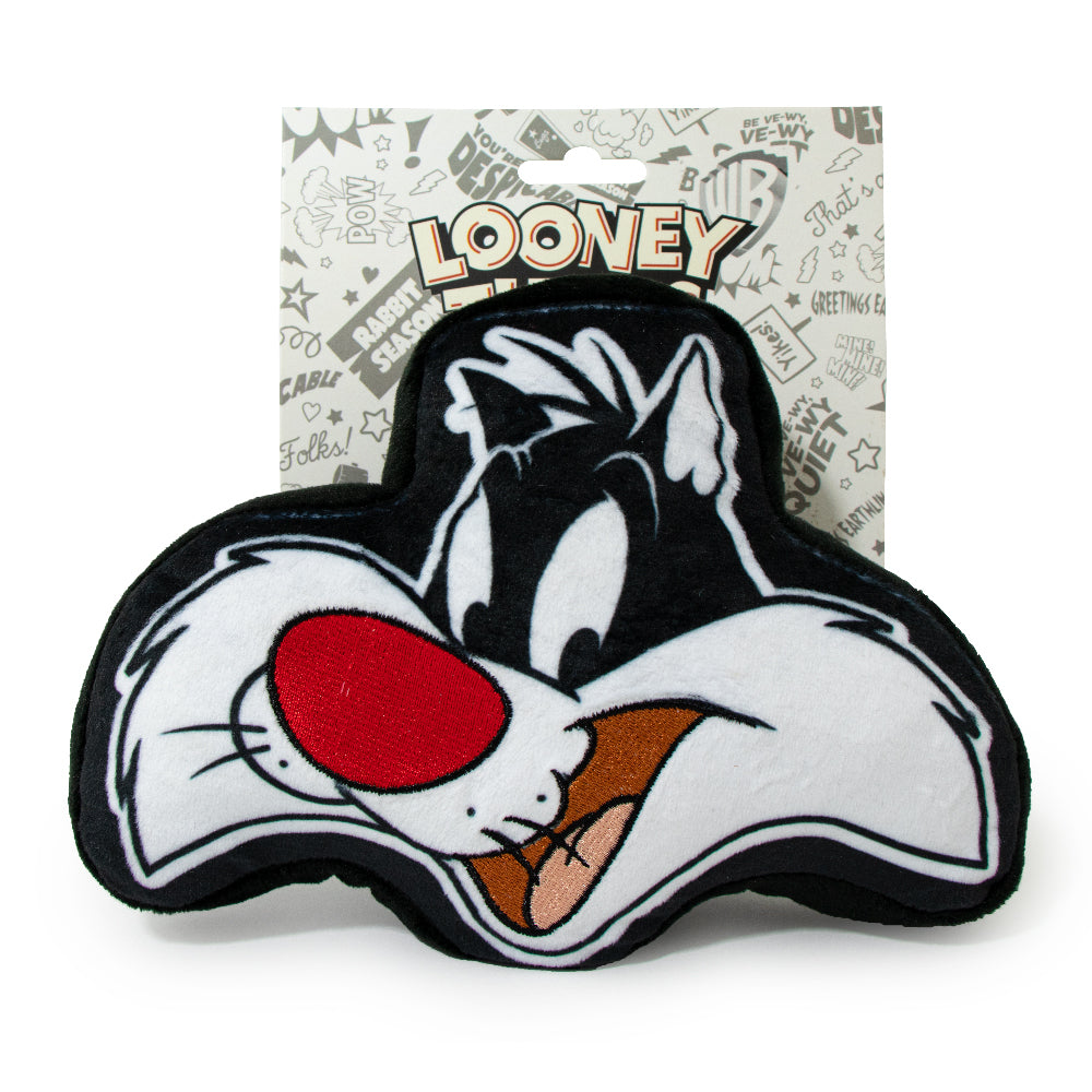 Dog Toy Squeaky Plush - Looney Tunes Sylvester the Cat Smiling Dog Toy Squeaky Plush Looney Tunes