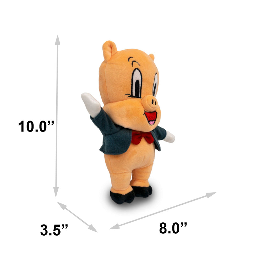 Dog Toy Squeaker Plush - Looney Tunes Porky Pig Full Body Standing Pose Dog Toy Squeaky Plush Looney Tunes