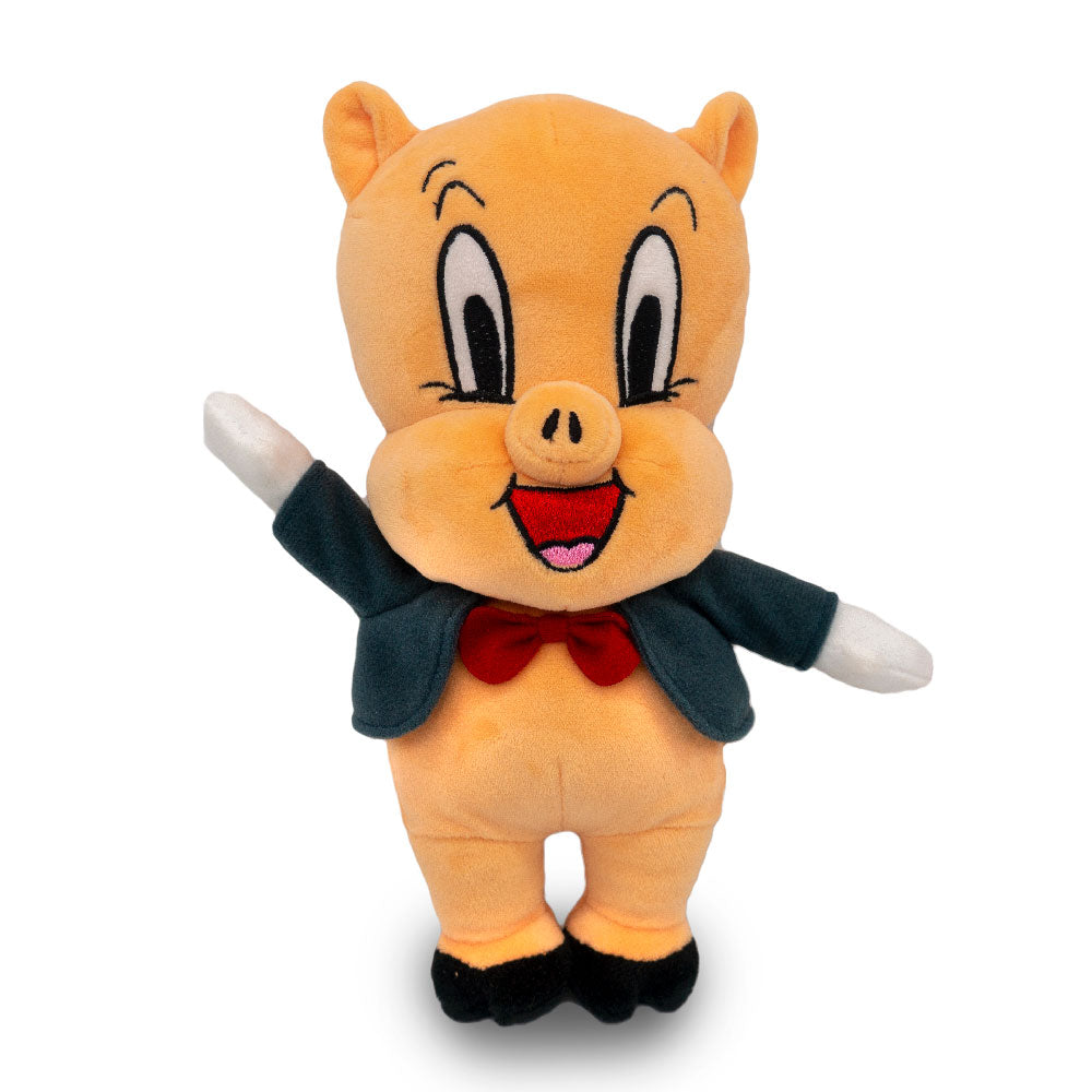Dog Toy Squeaker Plush - Looney Tunes Porky Pig Full Body Standing Pose Dog Toy Squeaky Plush Looney Tunes