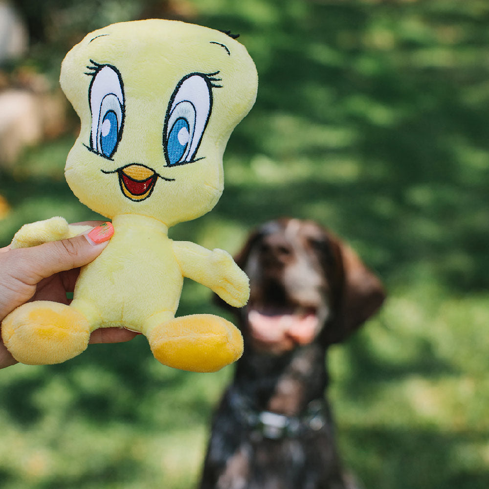 Dog Toy Squeaker Plush - Looney Tunes Tweety Bird Full Body Dog Toy Squeaky Plush Looney Tunes