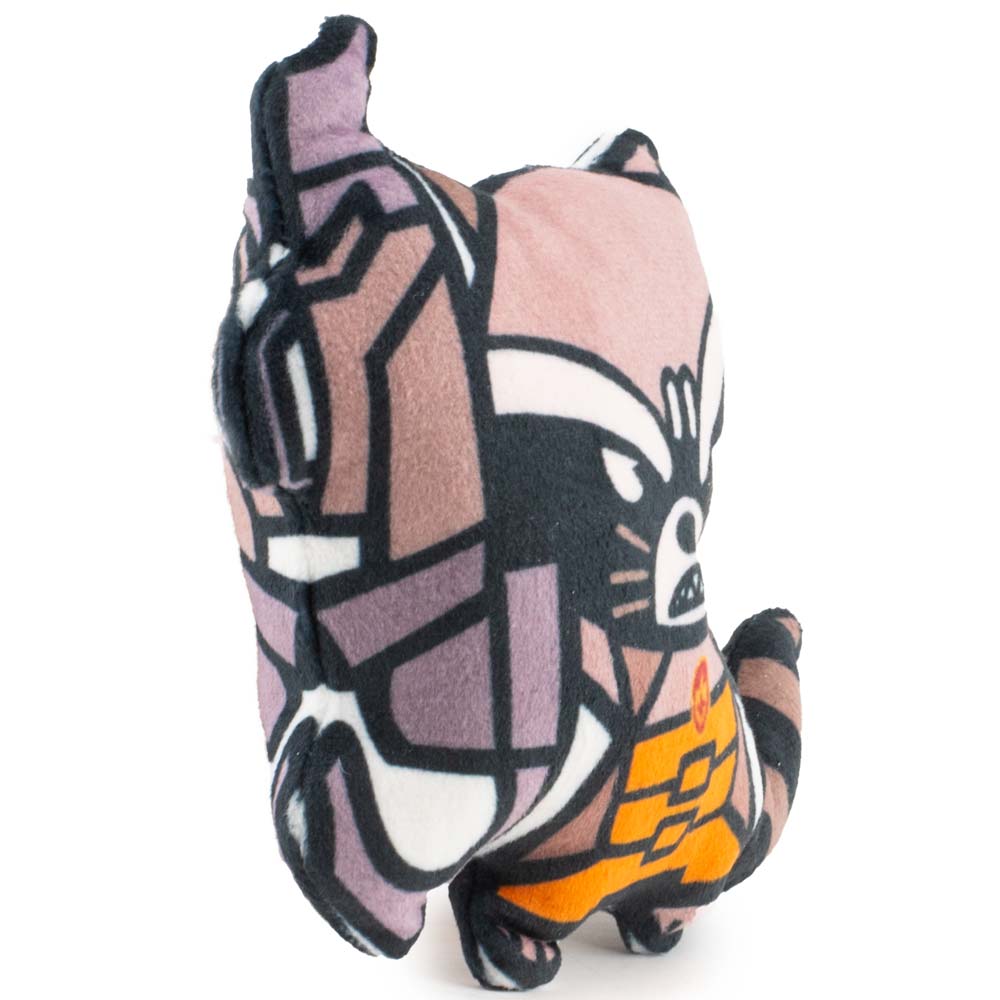 Dog Toy Squeaker Plush - Kawaii Rocket Raccoon Angry Pose Dog Toy Squeaky Plush Marvel Comics