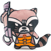 Dog Toy Squeaker Plush - Kawaii Rocket Raccoon Angry Pose Dog Toy Squeaky Plush Marvel Comics