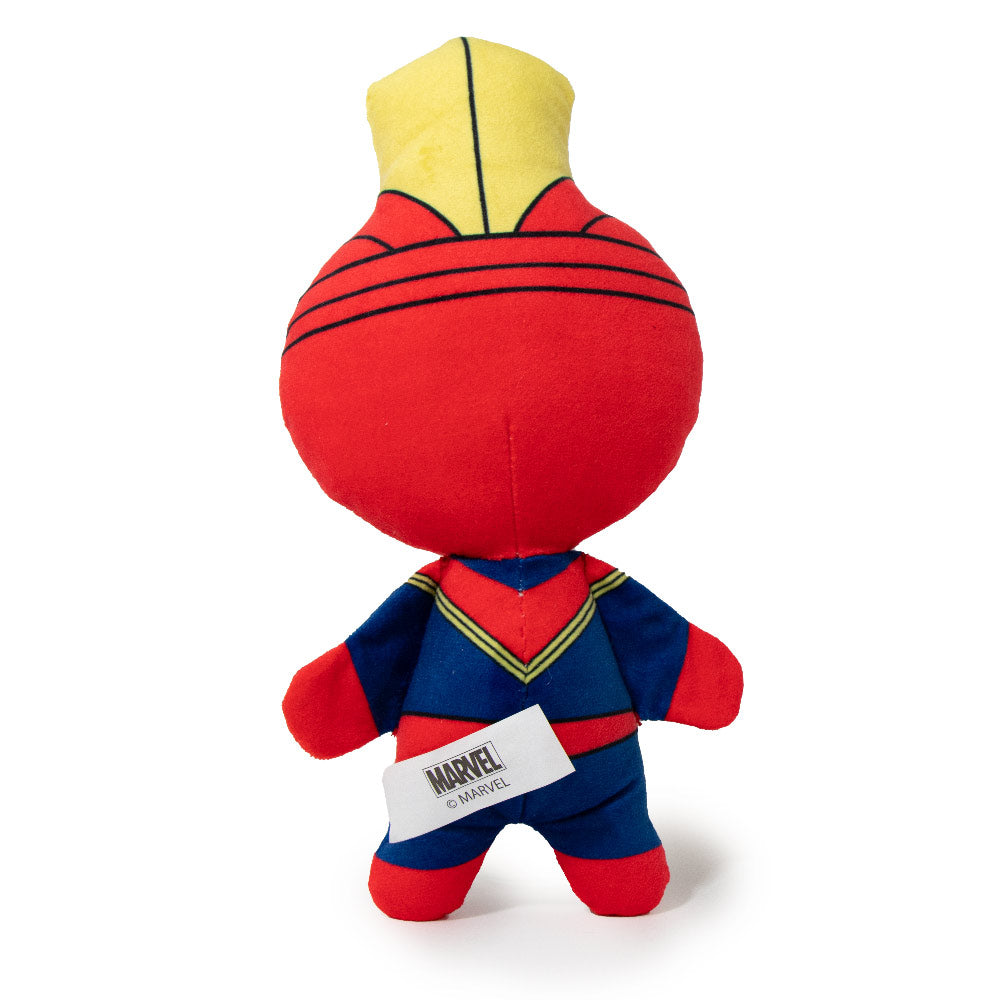 Dog Toy Squeaky Plush - Kawaii Captain Marvel Standing Pose Dog Toy Squeaky Plush Marvel Comics