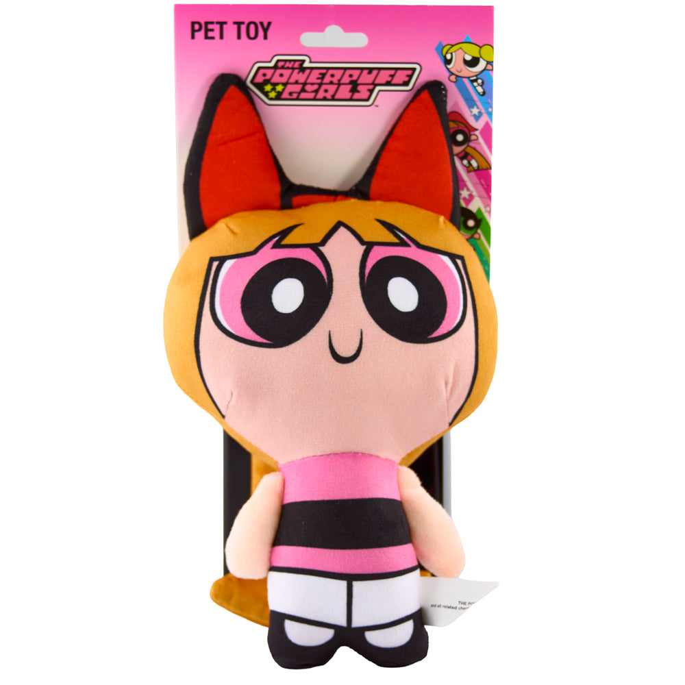 Dog Toy Plush - The Powerpuff Girls Blossom Full Body Pose Dog Toy Squeaky Plush Powerpuff Girls