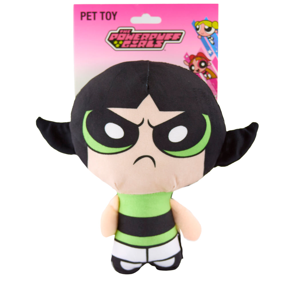 Dog Toy Plush - The Powerpuff Girls Buttercup Full Body Pose Dog Toy Squeaky Plush Powerpuff Girls