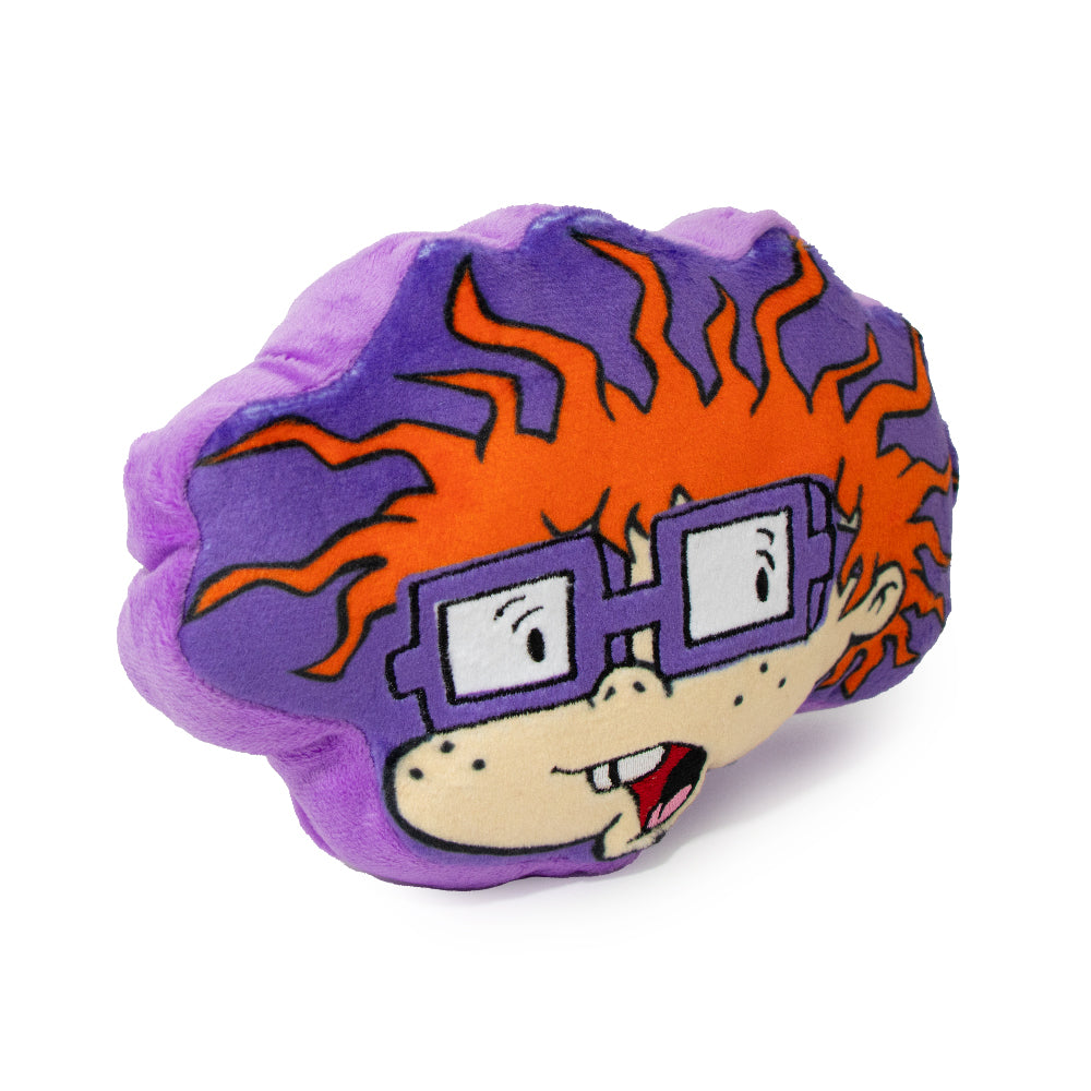 Dog Toy Squeaker Plush - Rugrats Chuckie Face Dog Toy Squeaky Plush Nickelodeon