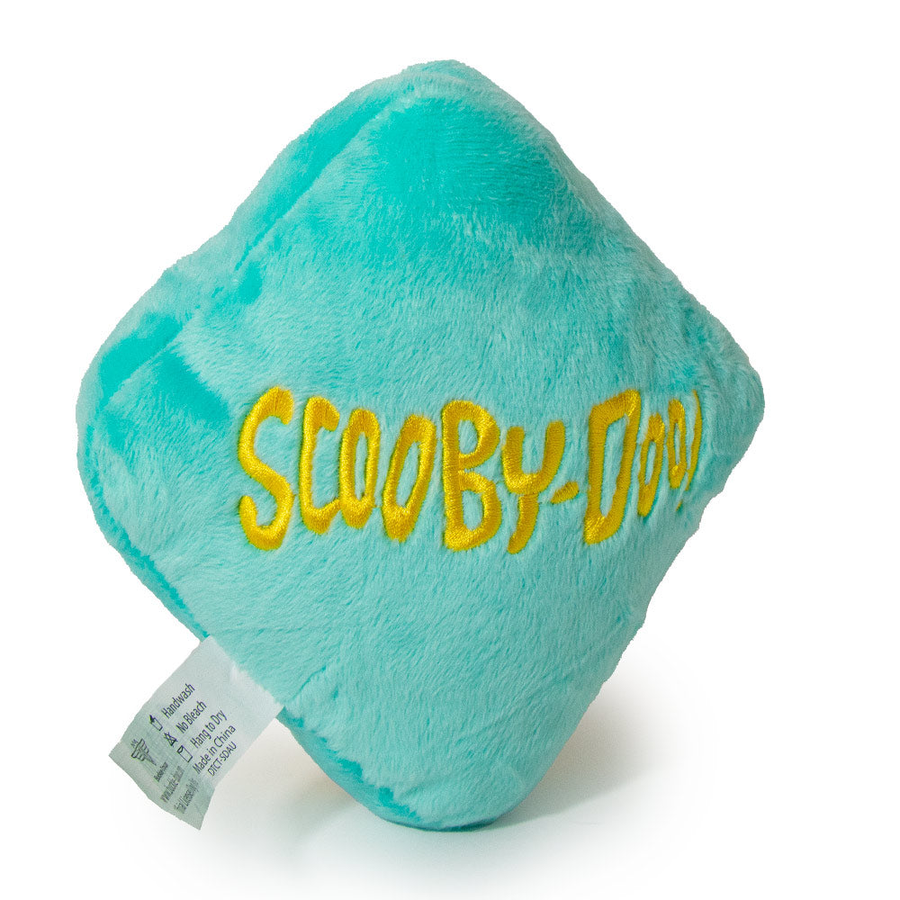 Dog Toy Squeaky Plush - Scooby Doo SD Dog Collar Logo Blue Yellow Dog Toy Squeaky Plush Hanna Barbera