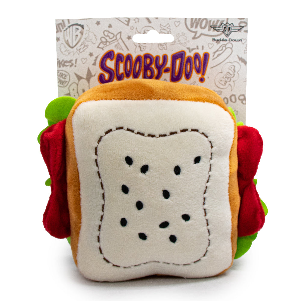 Dog Toy Plush - SCOOBY DOO Sandwich Dog Toy Squeaky Plush Scooby Doo