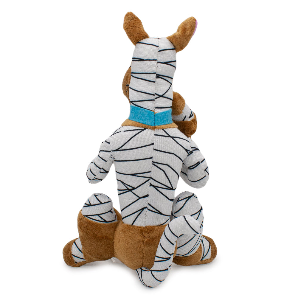 Dog Toy Squeaker Plush - Mummy Wrap Halloween Scooby-Doo Sitting Pose Dog Toy Squeaky Plush Hanna Barbera