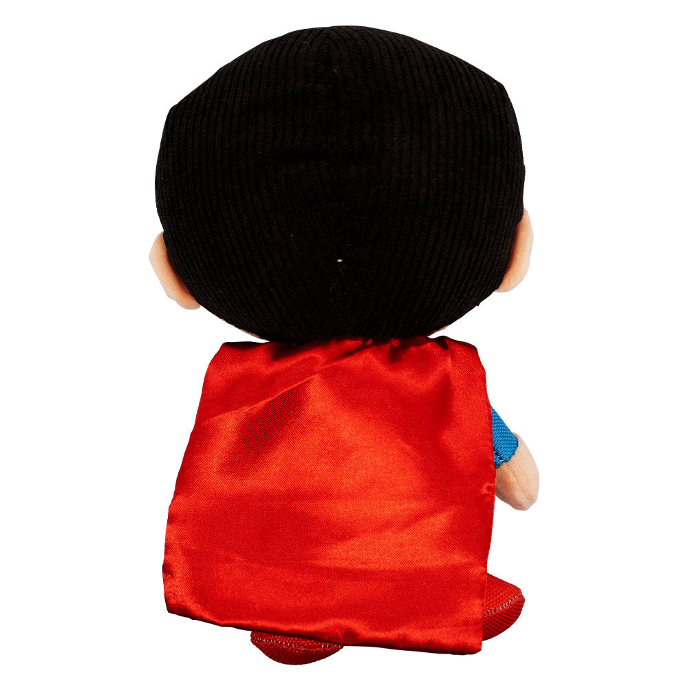 Dog Toy Squeaker Plush - Superman Chibi Full Body Standing Pose with Corduroy Hair Dog Toy Squeaky Plush DC Comics