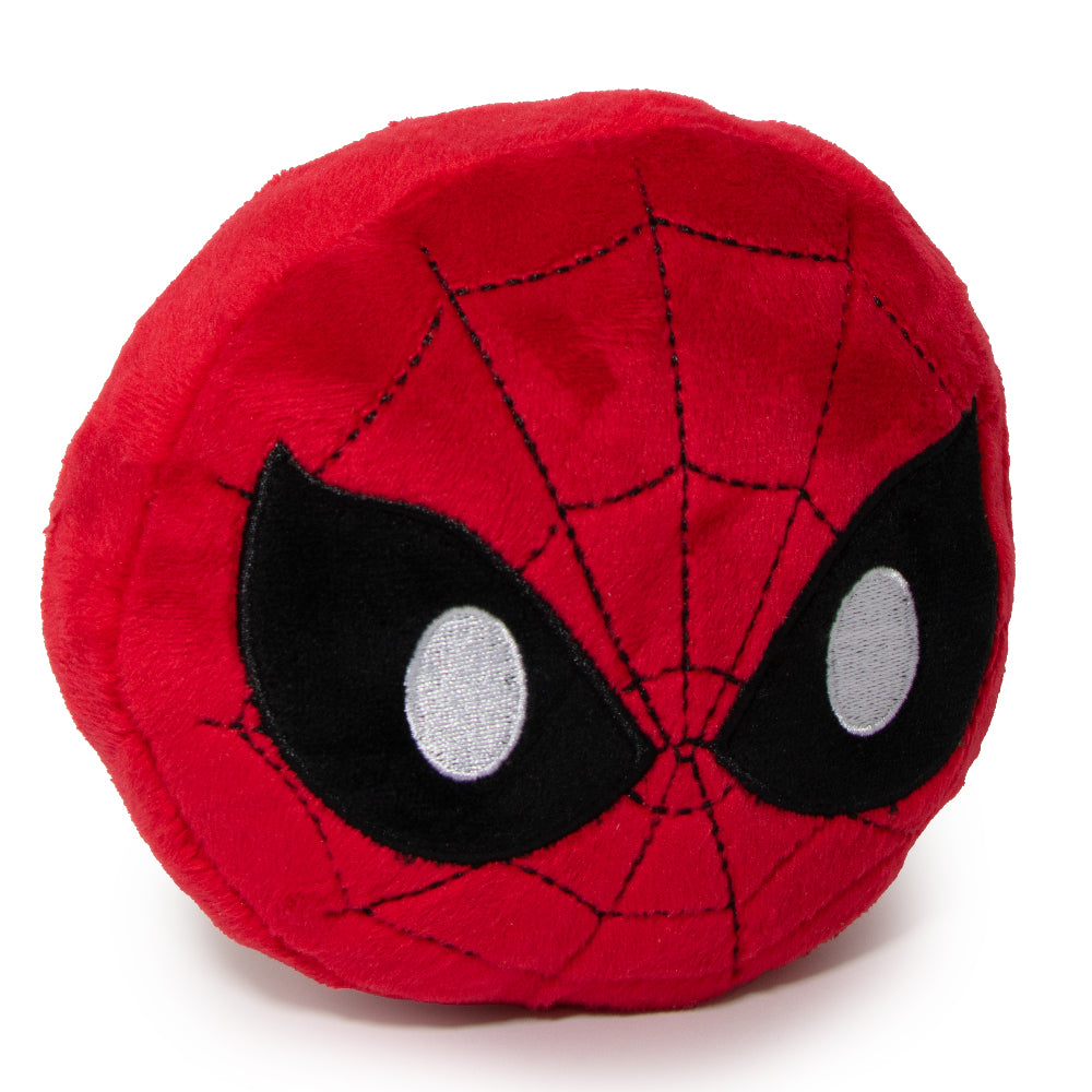Dog Toy Squeaky Plush - Spider-Man Face Emoji Red Black White Dog Toy Squeaky Plush Marvel Comics