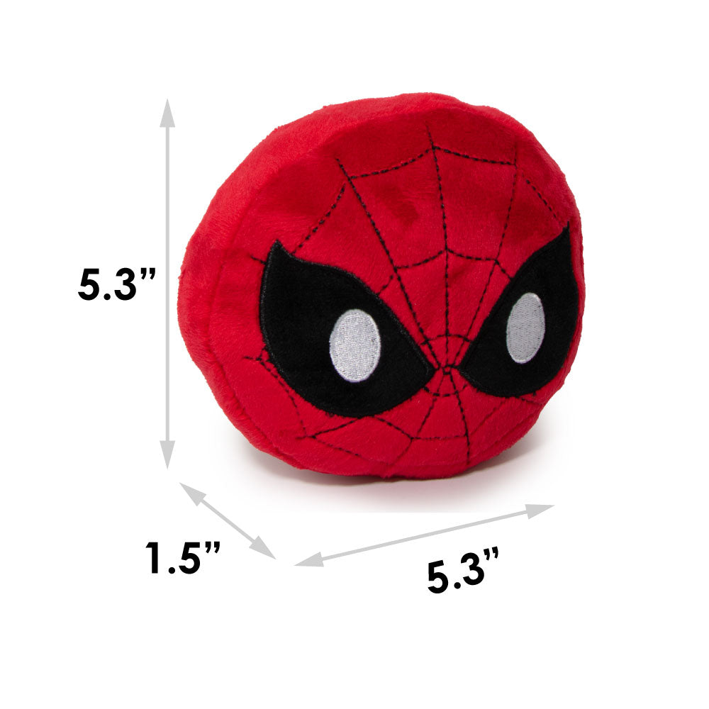 Dog Toy Squeaky Plush - Spider-Man Face Emoji Red Black White Dog Toy Squeaky Plush Marvel Comics